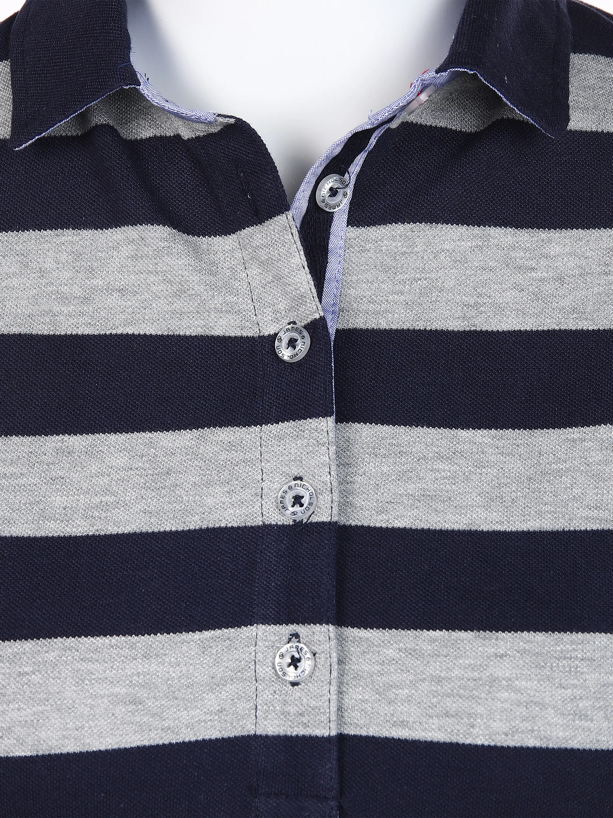 James & Nicholson Da-Halbarm-Poloshirt m. Blockr Grau 851541 SPORTS GRE 3