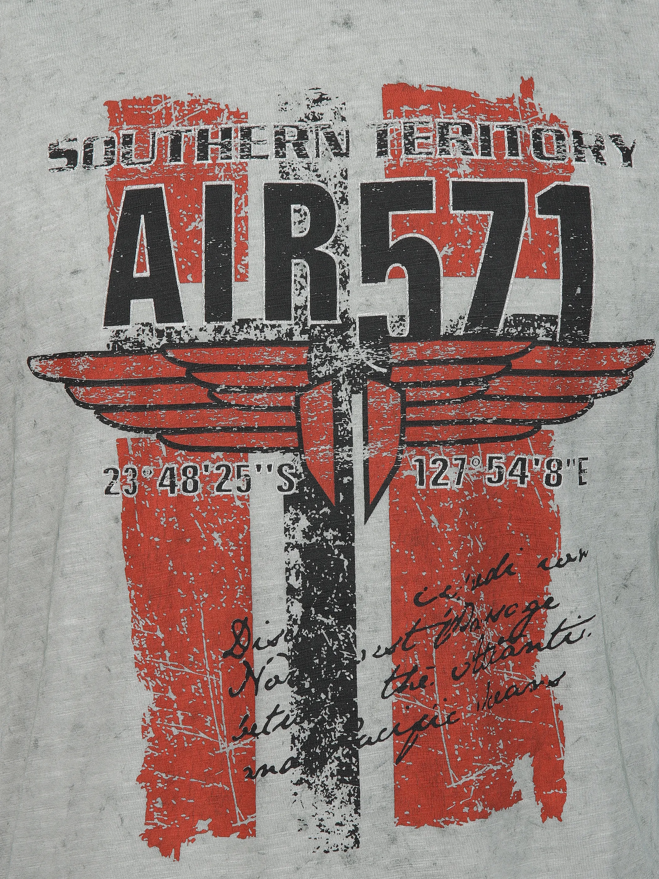 Southern Territory He. T-Shirt 1/2 Arm Druck Grau 904164 GRAU 3 Southern Territory He. T-Shirt 1/2 Arm Druck Grau 904164 GRAU 3