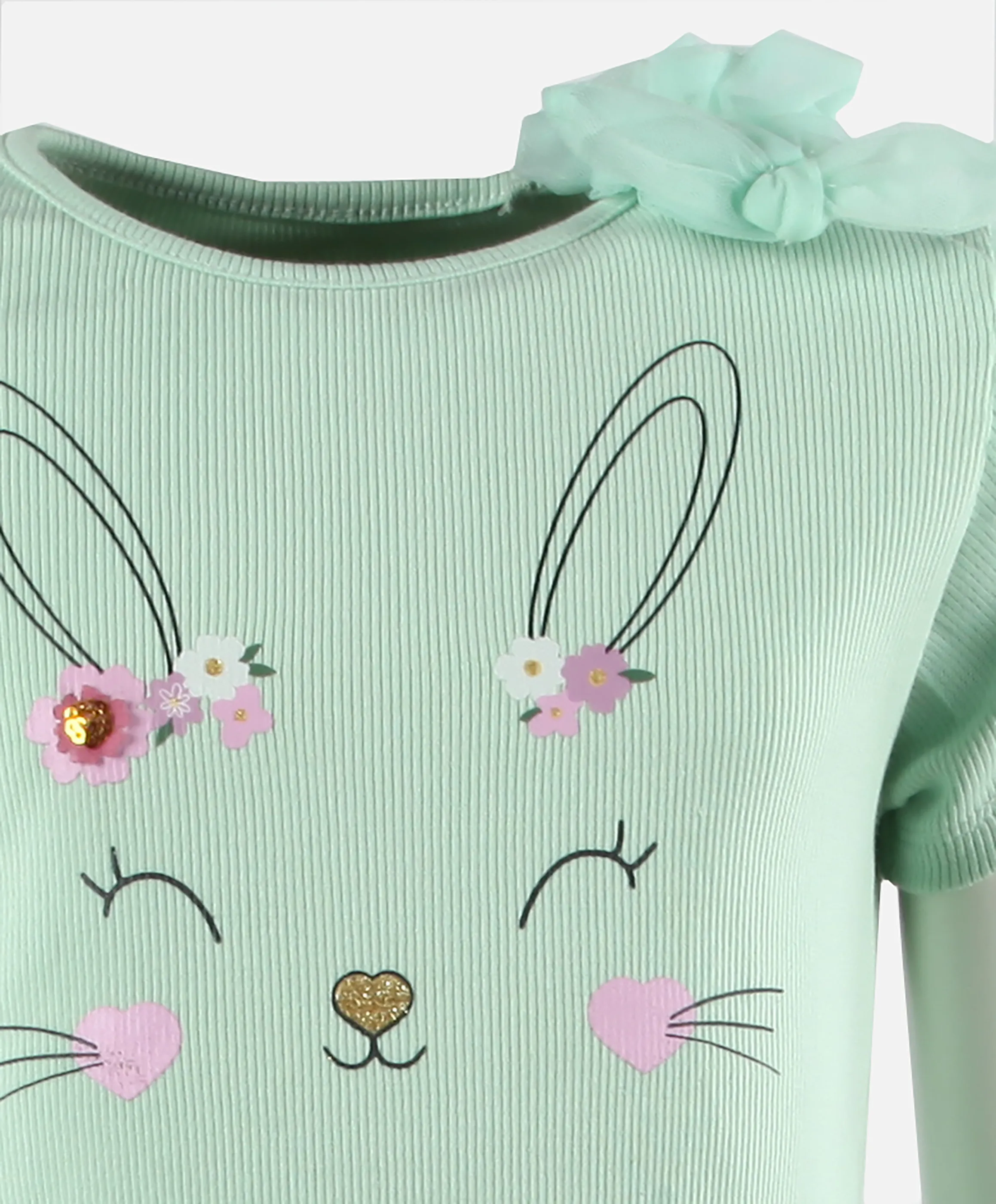 Bubble Gum KM Kleid mit Hasen Print in Grün Grün 908692 GRÜN 4 Bubble Gum KM Kleid mit Hasen Print in Grün Grün 908692 GRÜN 4