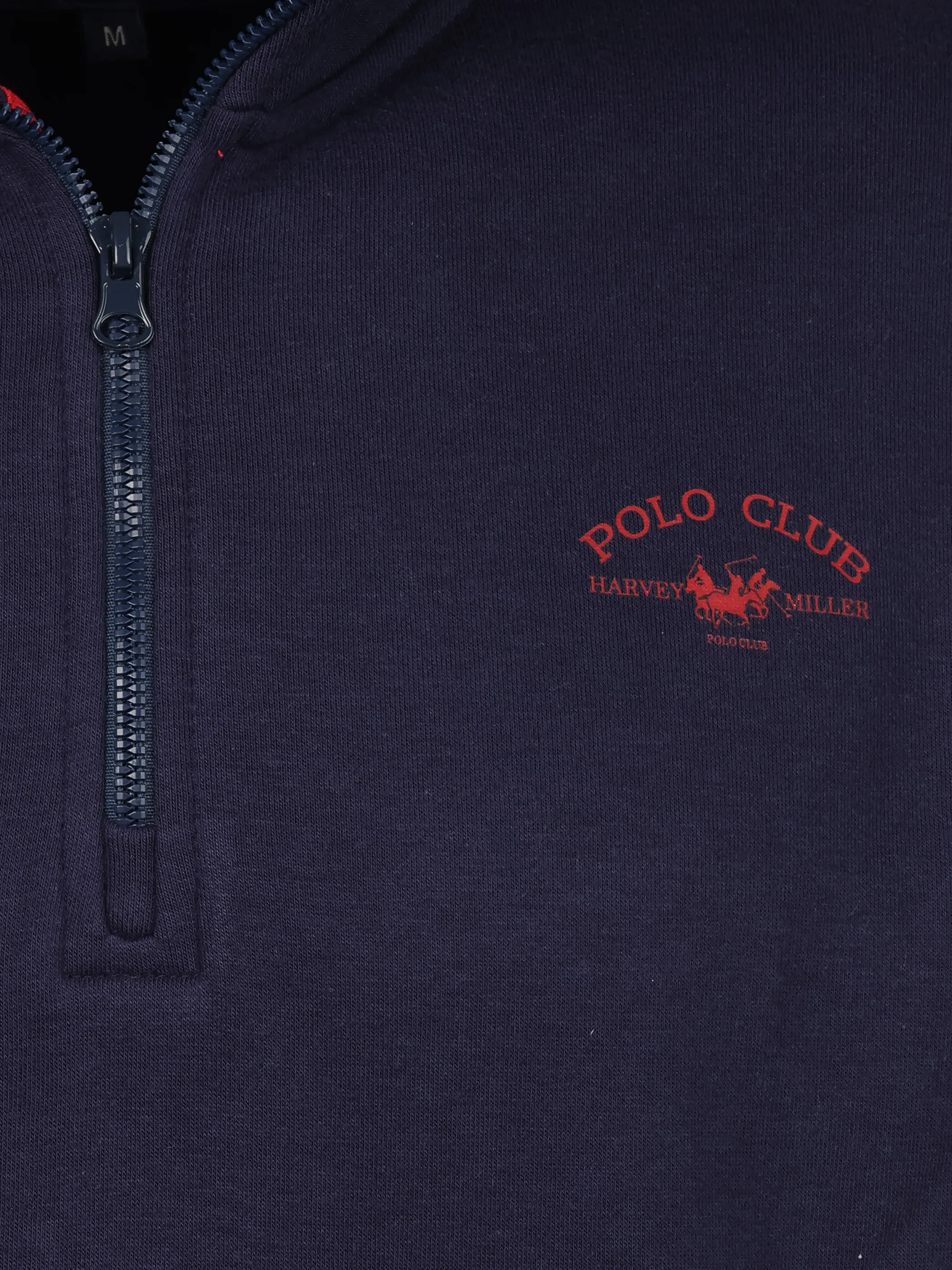 Harvey Miller He. Sweattroyer half zipp polo Marine 918668 171NAVY 3
