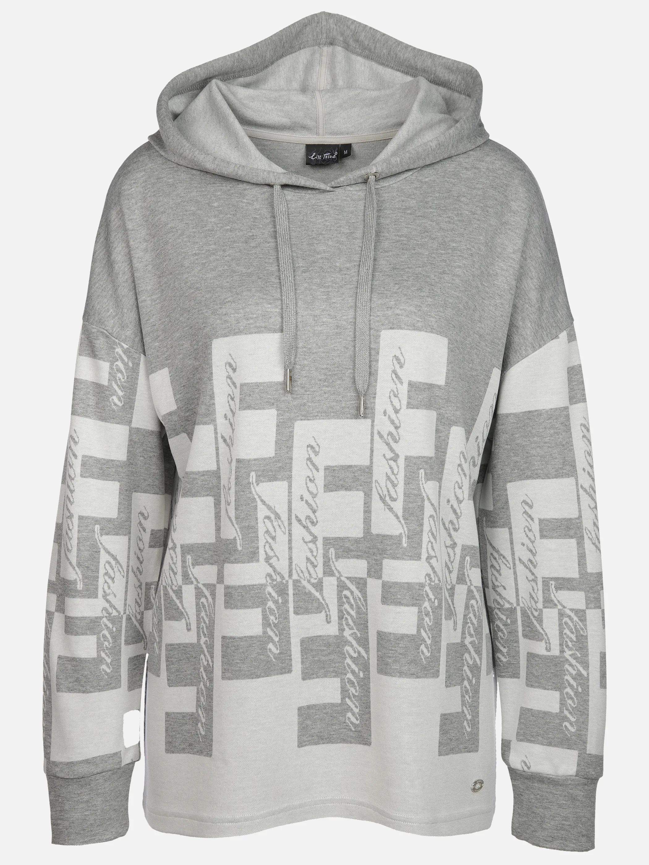 Lisa Tossa Da-Jacquard-Hoodie Weiß 909224 SILBER 1