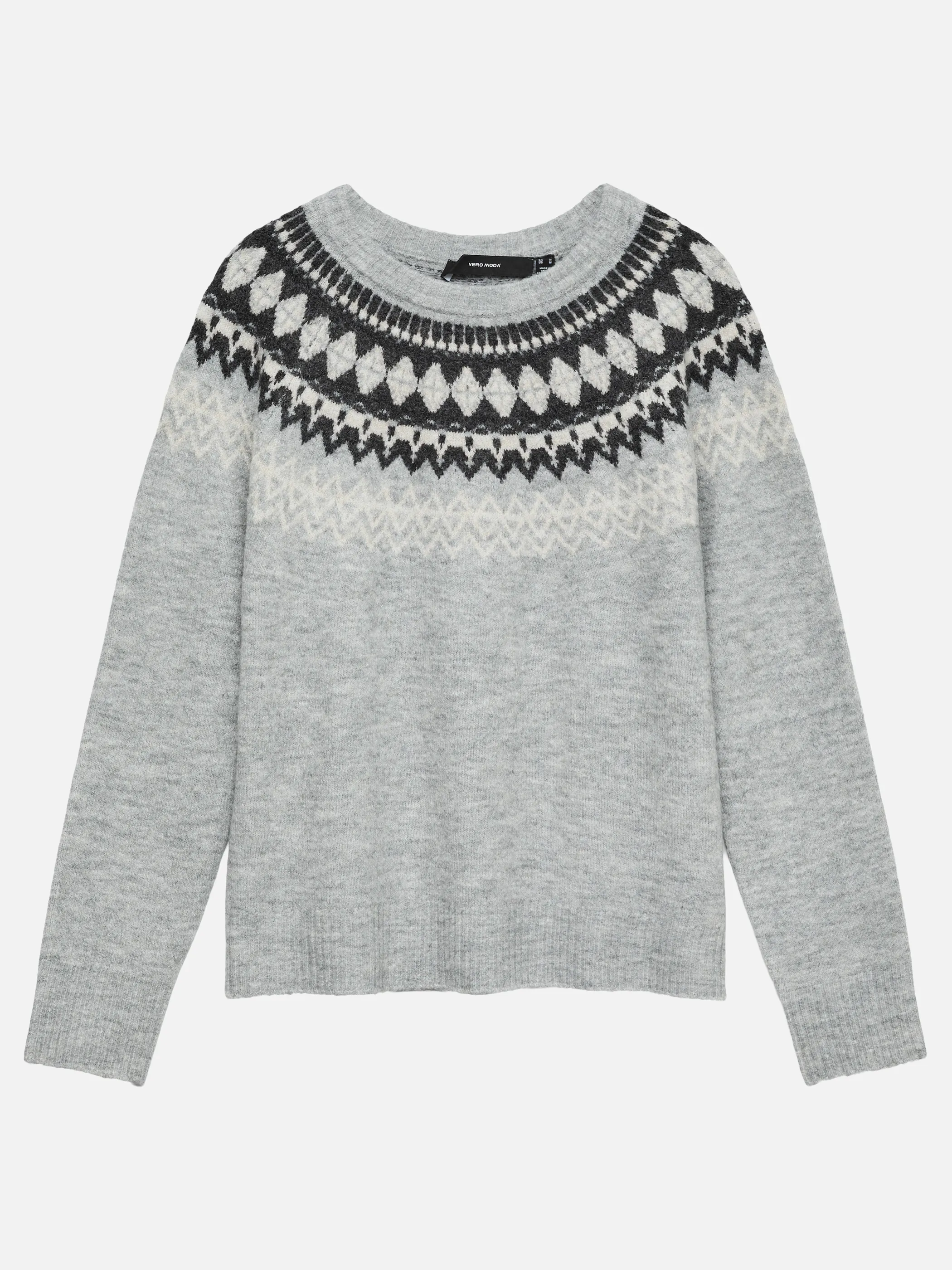 Vero Moda 10296978 VMSIMONE LS NORDIC PU Grau 896646 178994034 1