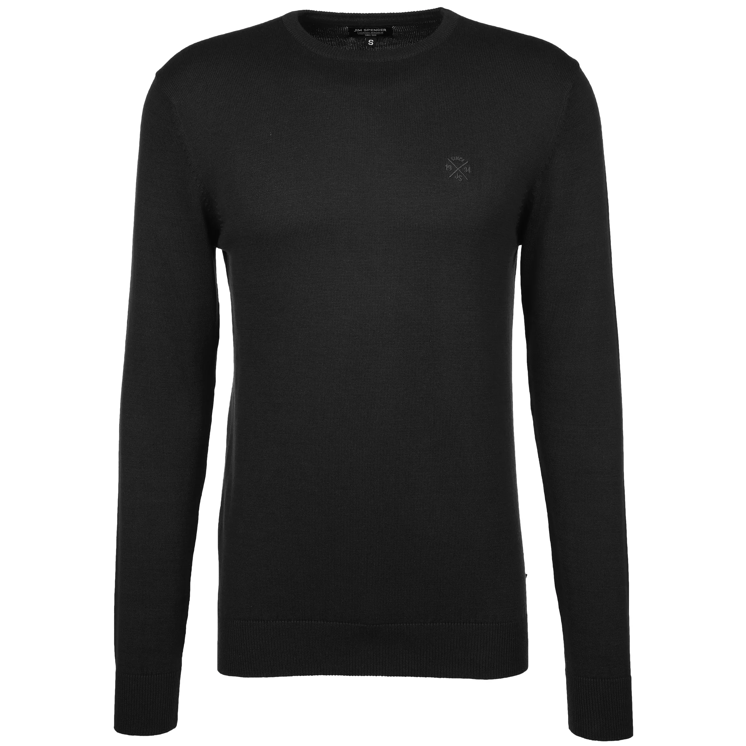 Jim Spencer He. Pullover uni basic RH Schwarz 882943 BLACK 1 Jim Spencer He. Pullover uni basic RH Schwarz 882943 BLACK 1