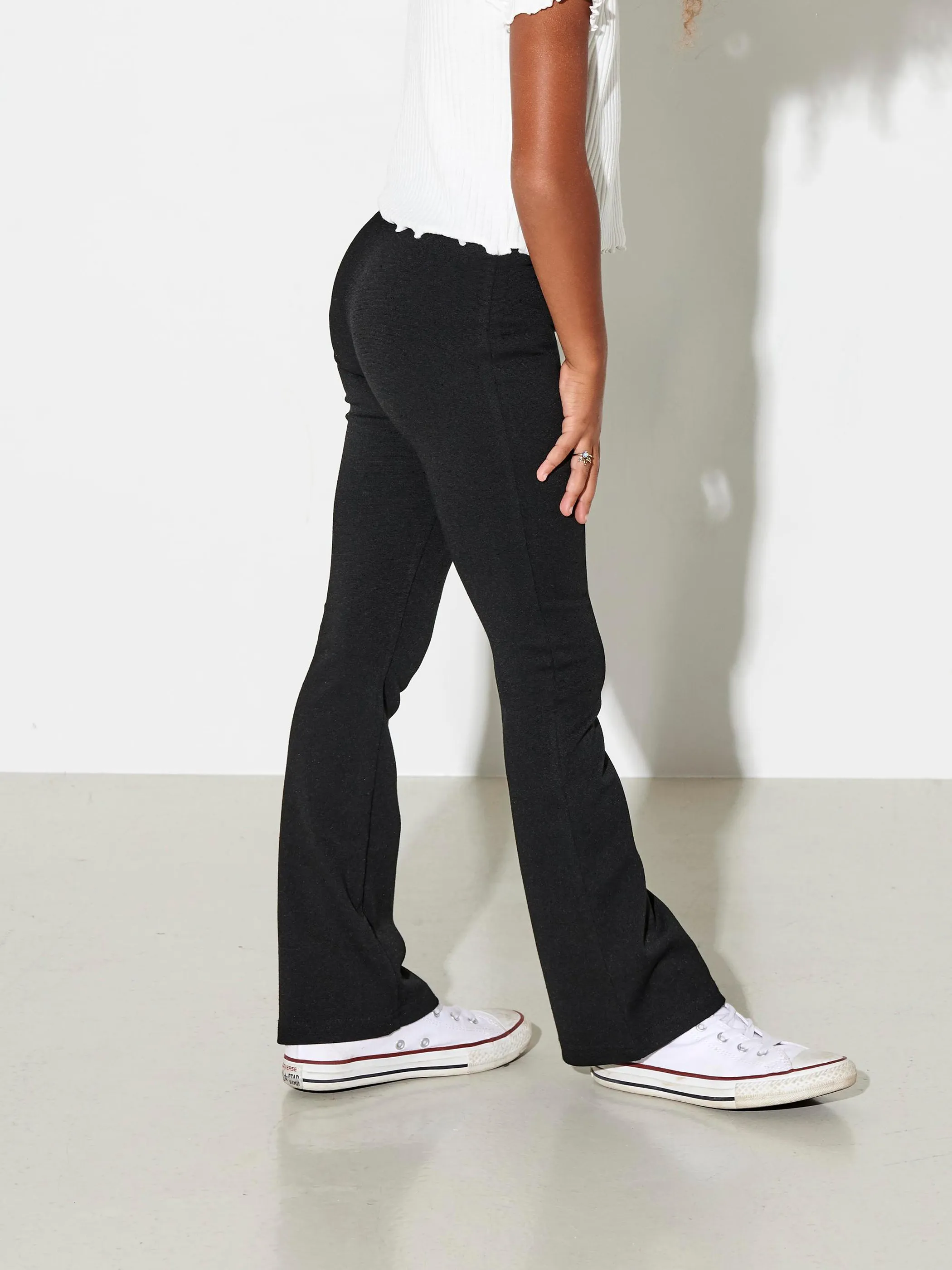 Kids Only 15193010 KOGPAIGE FLARED PANT Schwarz 880432 177911 3
