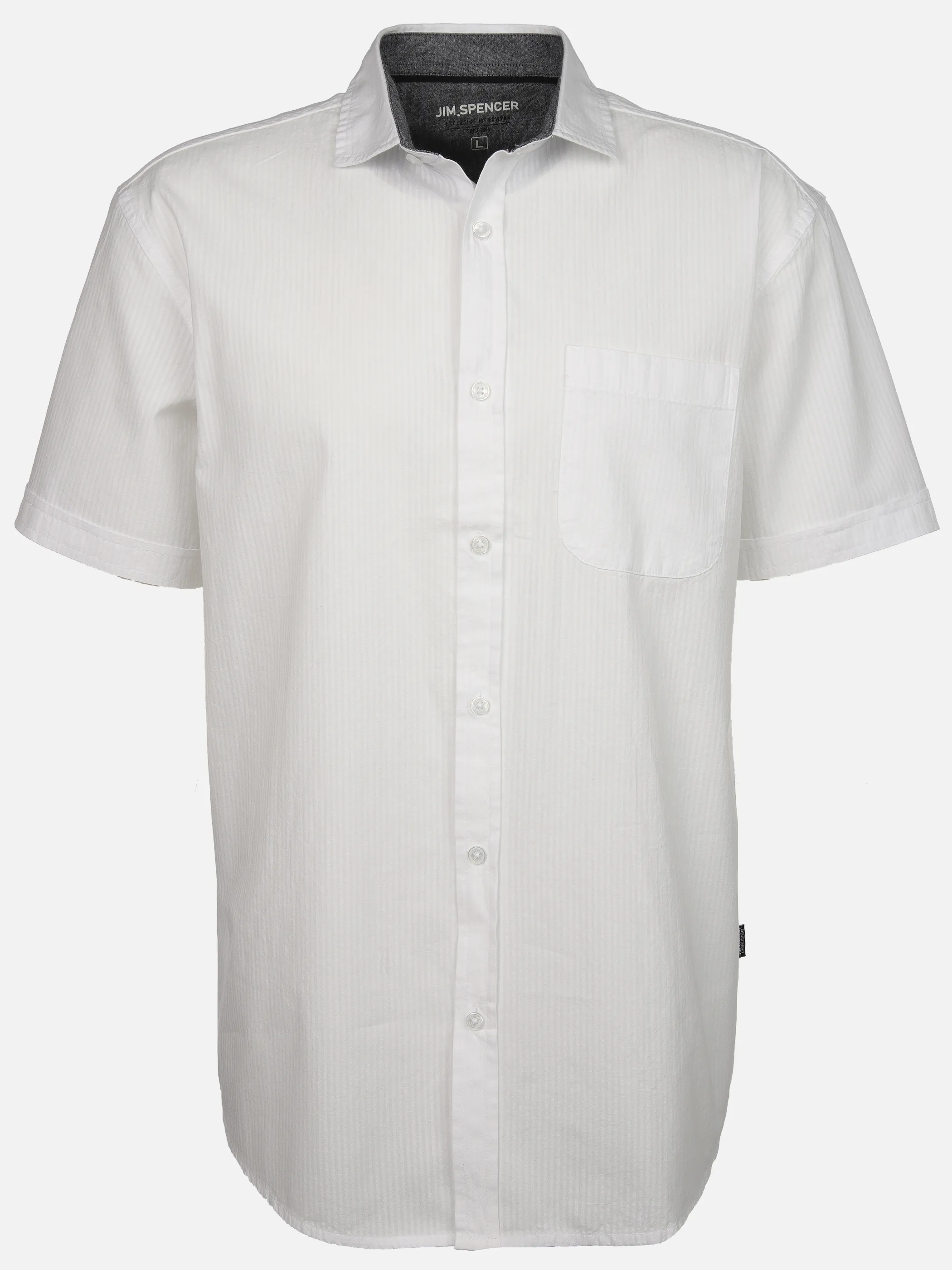 Jim Spencer He. Seersuckerhemd 1/2 Arm Weiß 908753 WHITE 1 Jim Spencer He. Seersuckerhemd 1/2 Arm Weiß 908753 WHITE 1