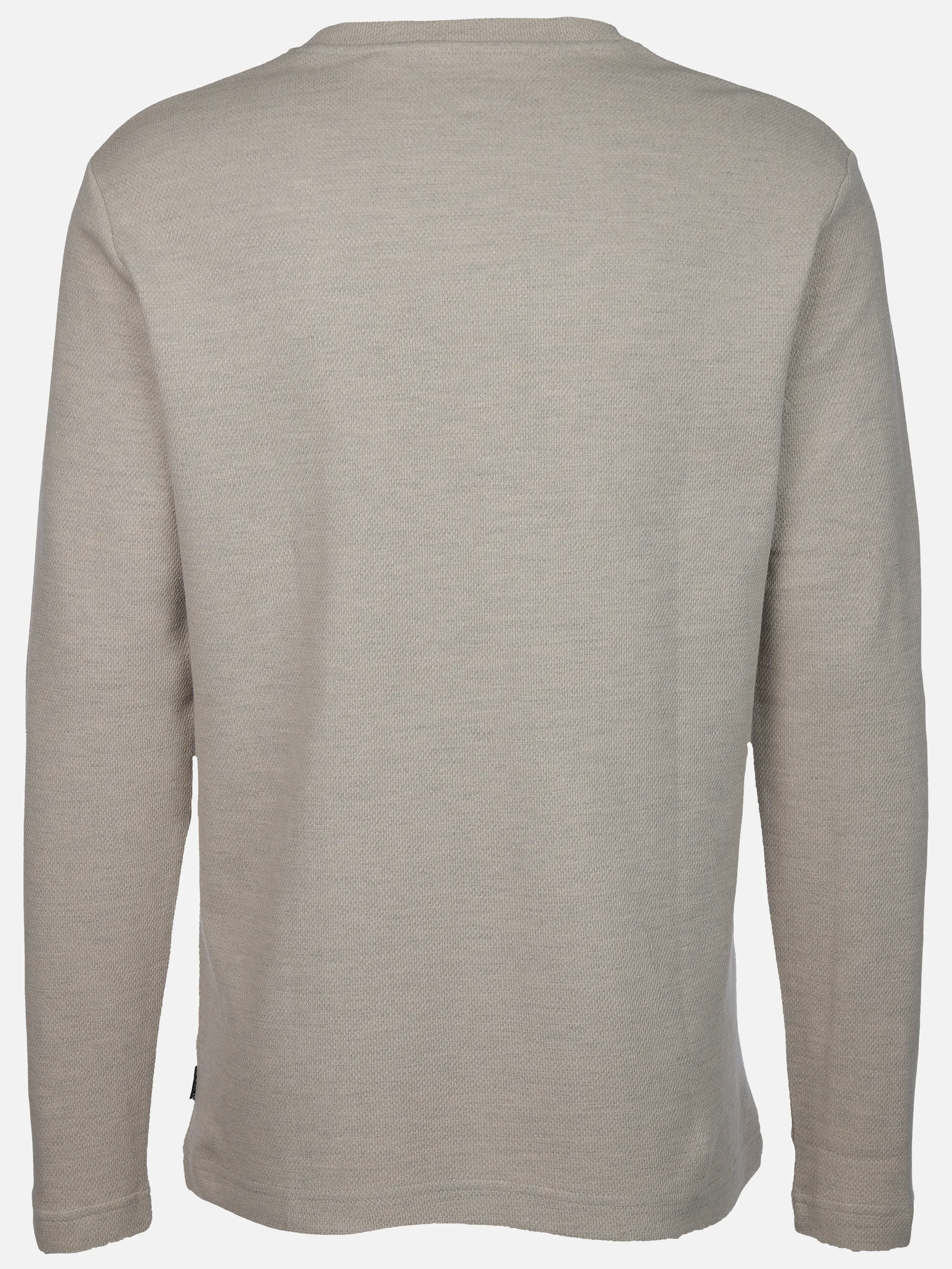 Jim Spencer He. Henleyshirt 1/1 Arm waffle Grau 913323 STONE 2