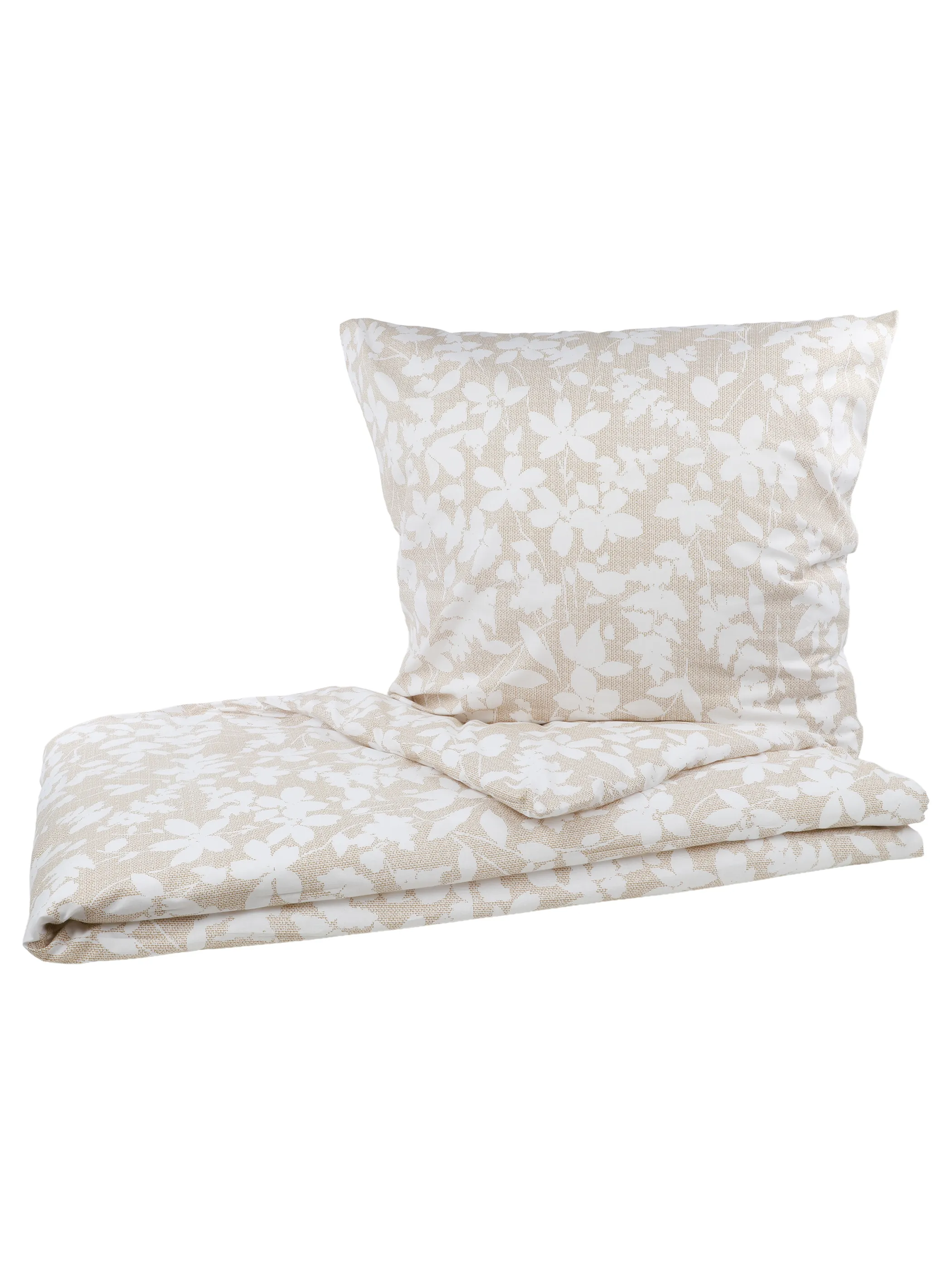 Dream House Renforce Bettwäsche 155x220 Weiß 921002 BLÄTTER 2