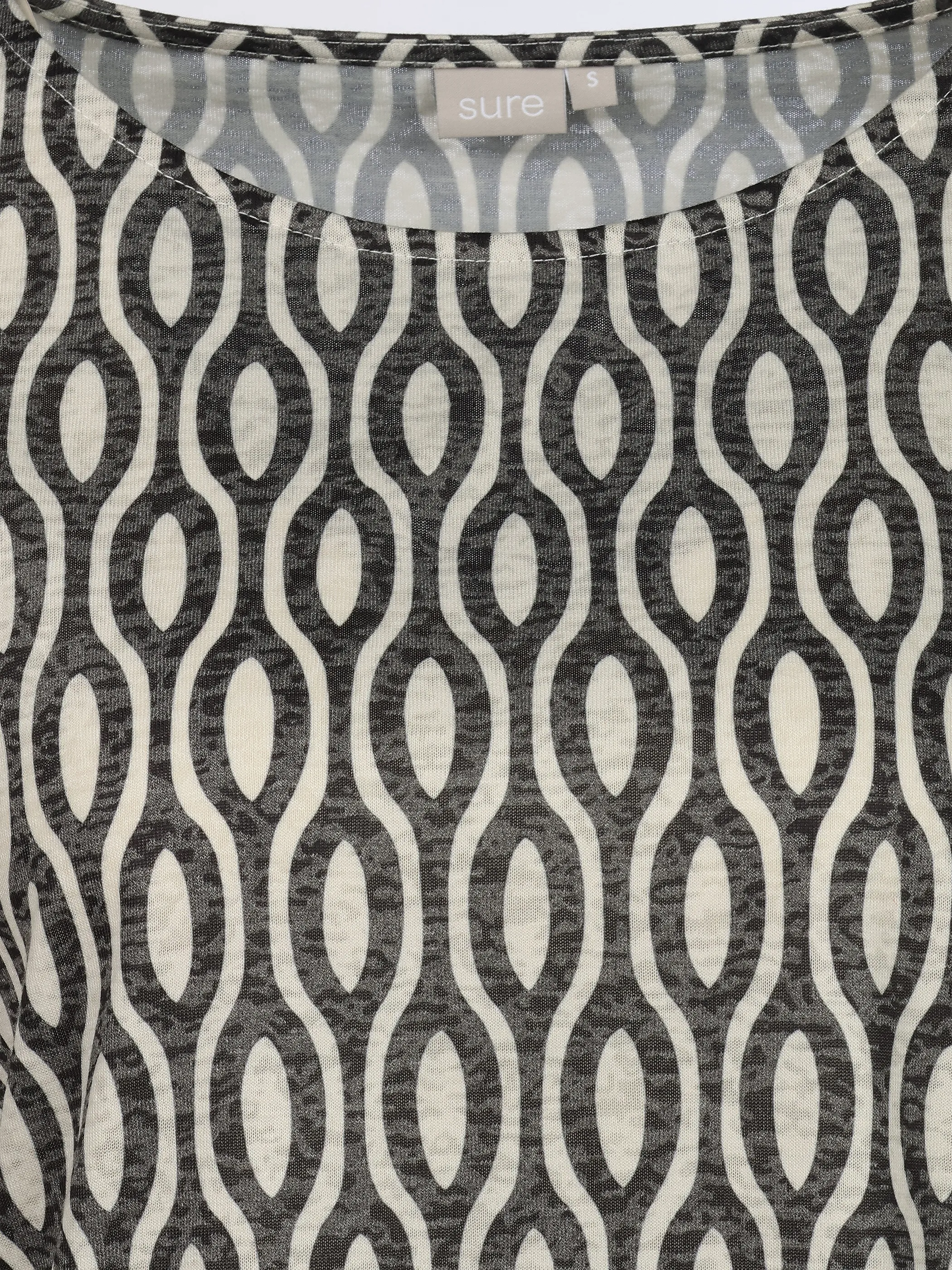 Sure Da. T-Shirt m. überschnittenem Arm Schwarz 930807 OVAL 3