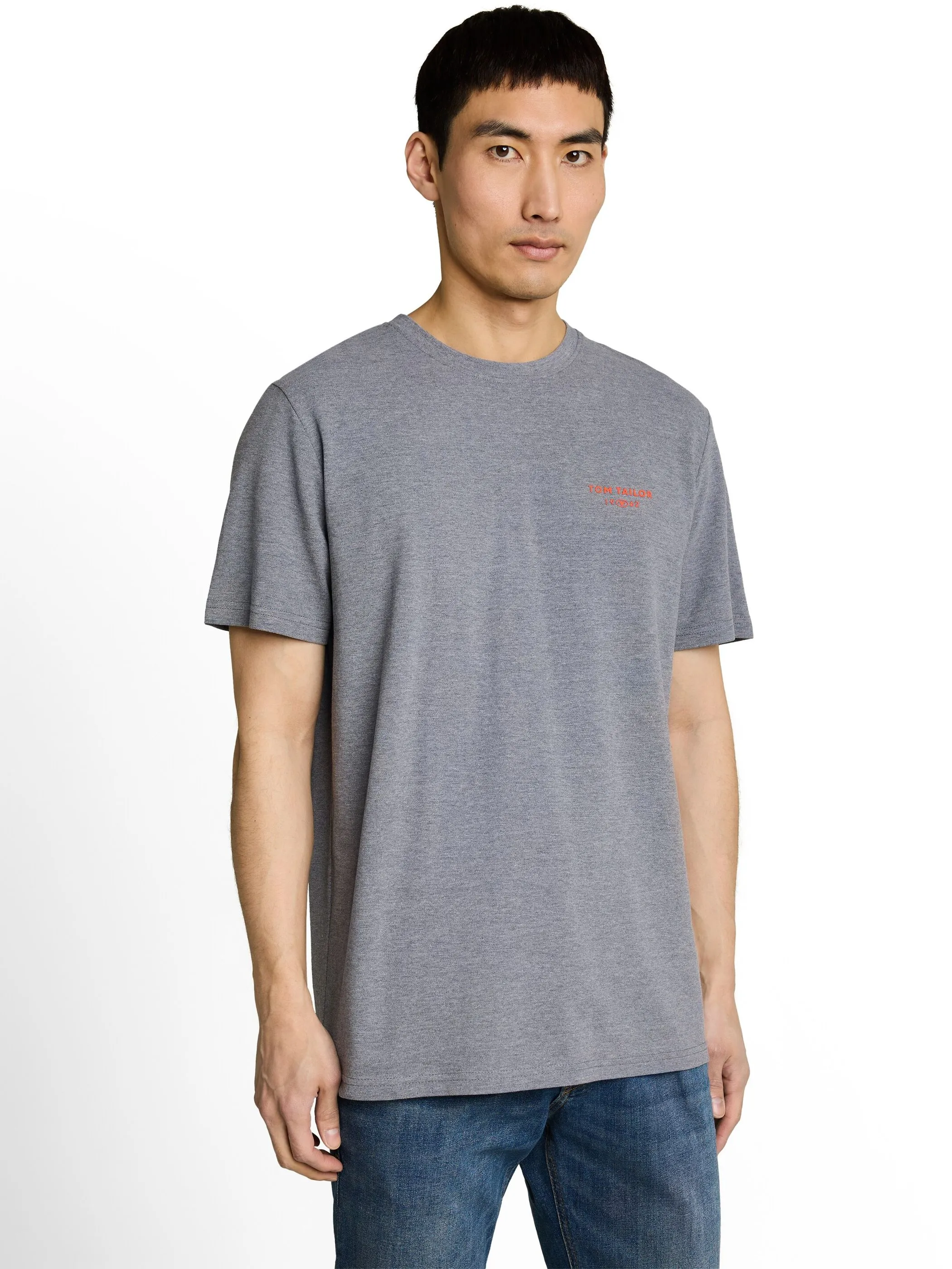 Tom Tailor 1052170 pique t-shirt Blau 926461 10668 1