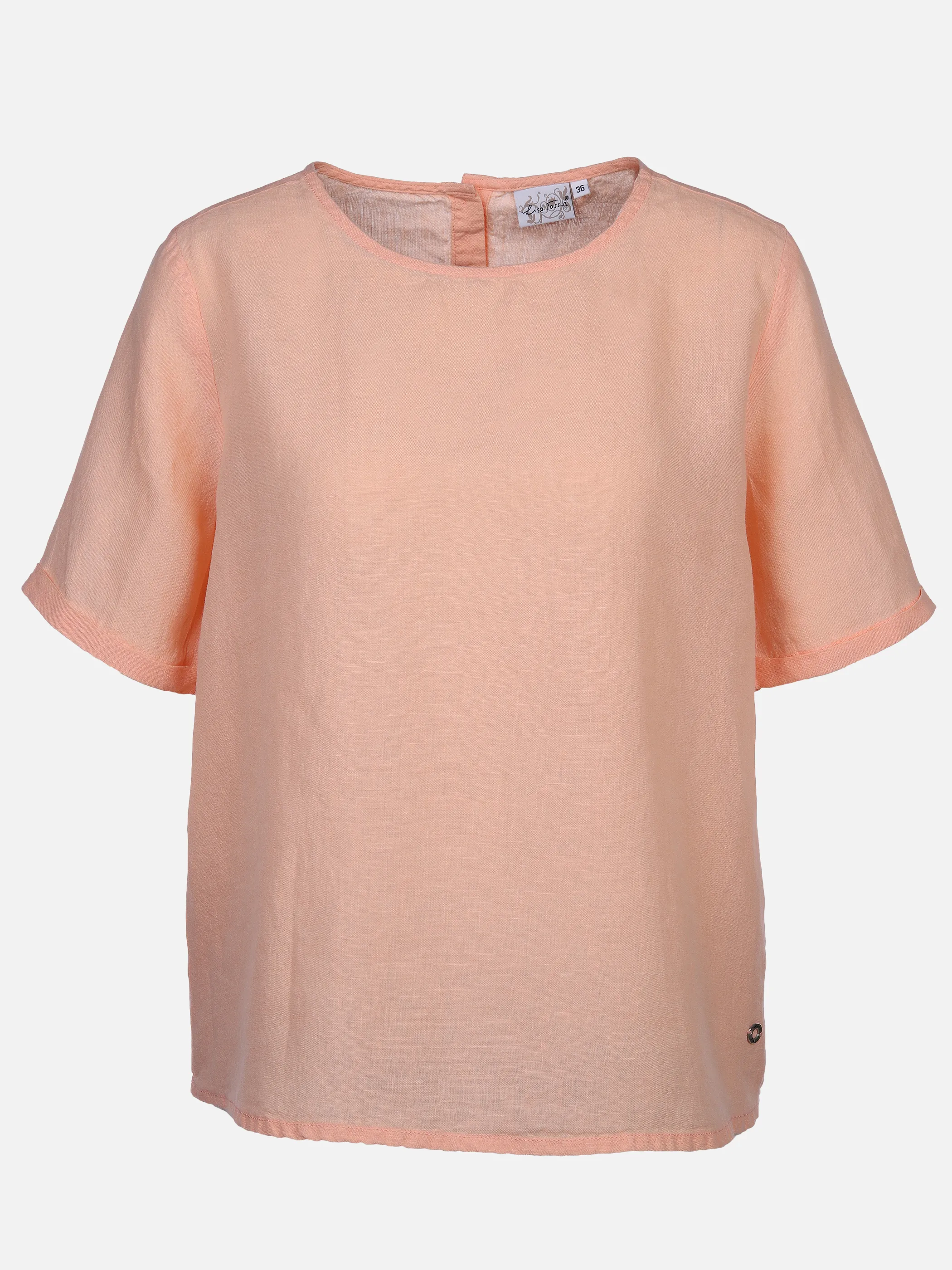 Lisa Tossa Da-Leinenbluse 1/2 Arm Orange 891025 APRICOT 1