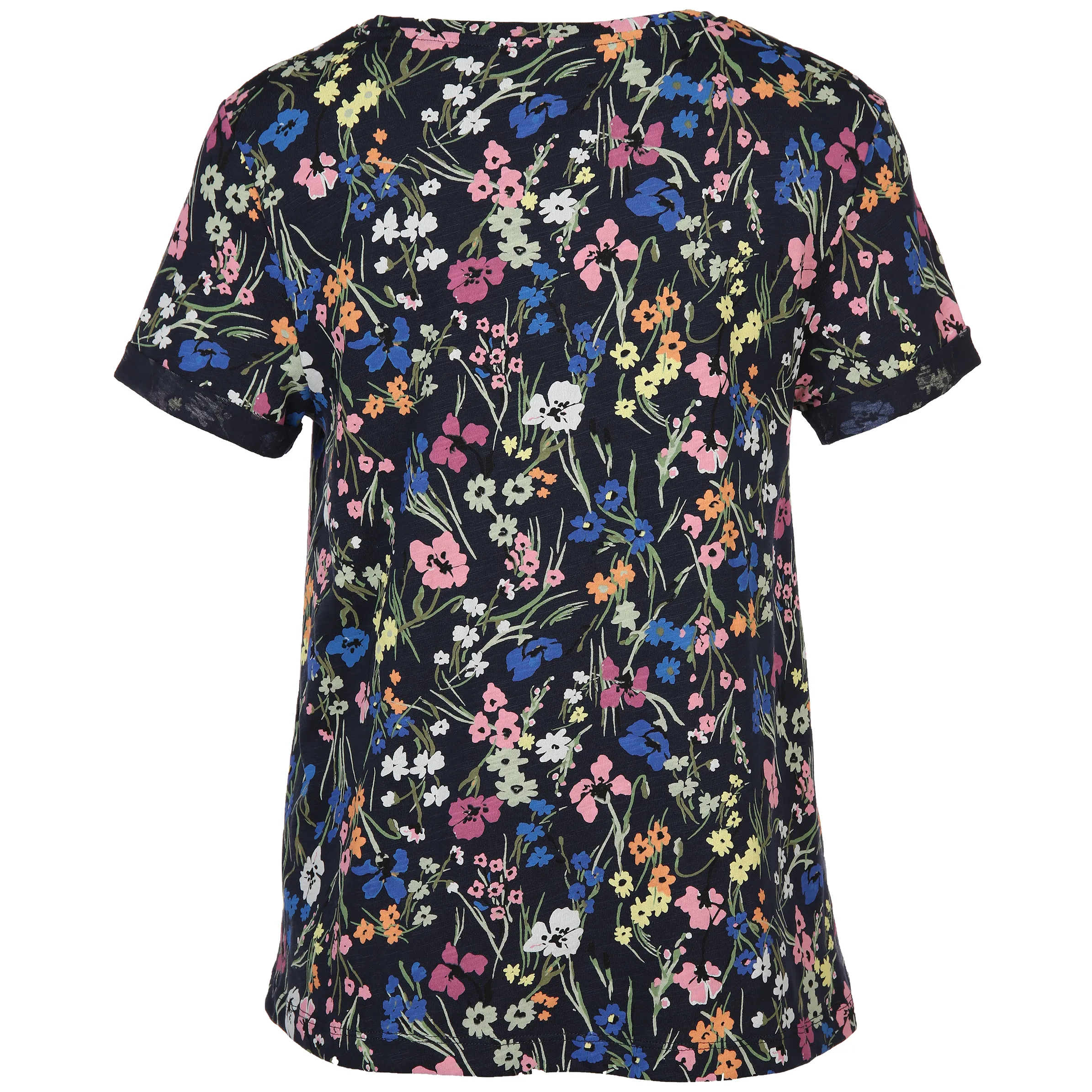 OPUS Damen Shirt 'SAMELIE' – Kurzarm, Floraler Print, Aus Lenzing Ecovero, Lockere Passform