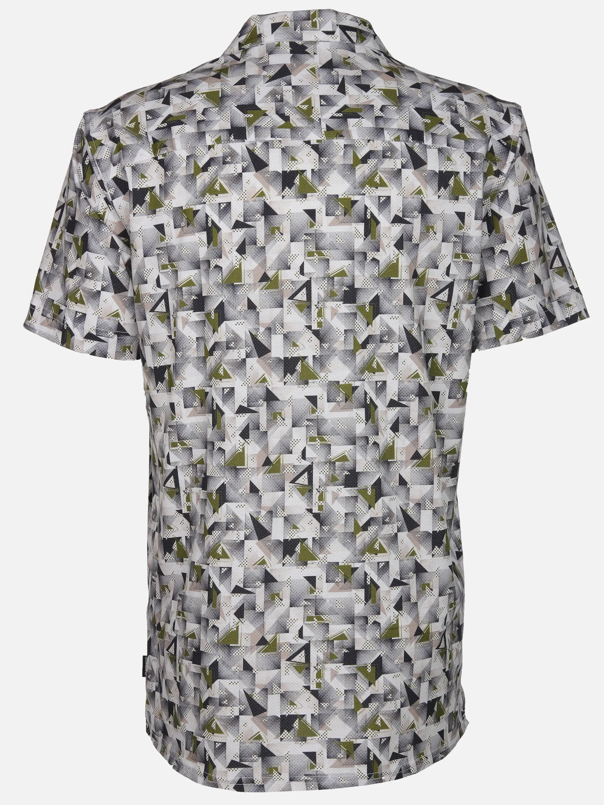 Jim Spencer He. Resorthemd 1/2 Arm allover Print Oliv 908354 OLIVE 2
