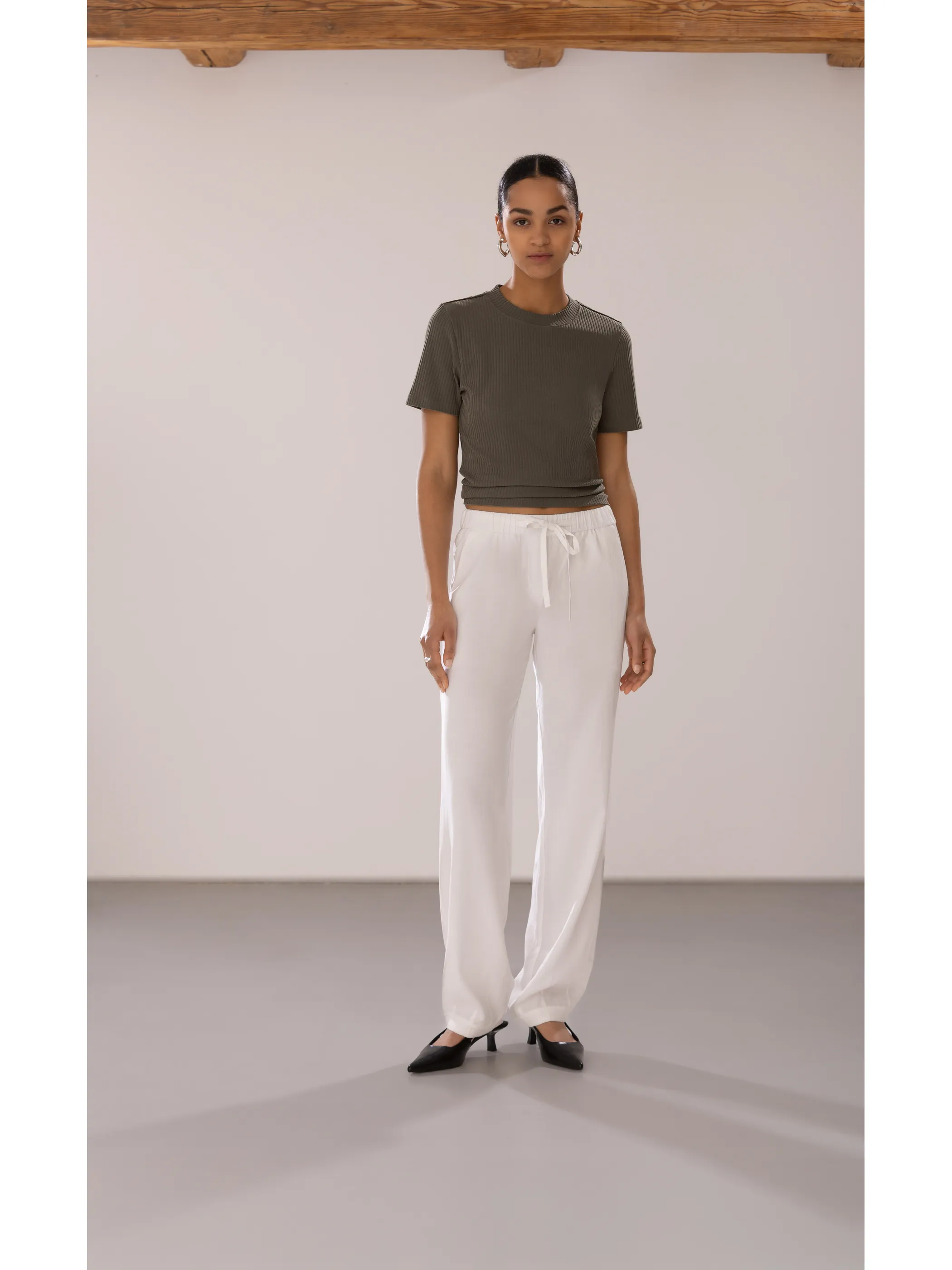 IX-O YF-Da Leinen Hose Weiß 908846 WHITE 5 IX-O YF-Da Leinen Hose Weiß 908846 WHITE 5