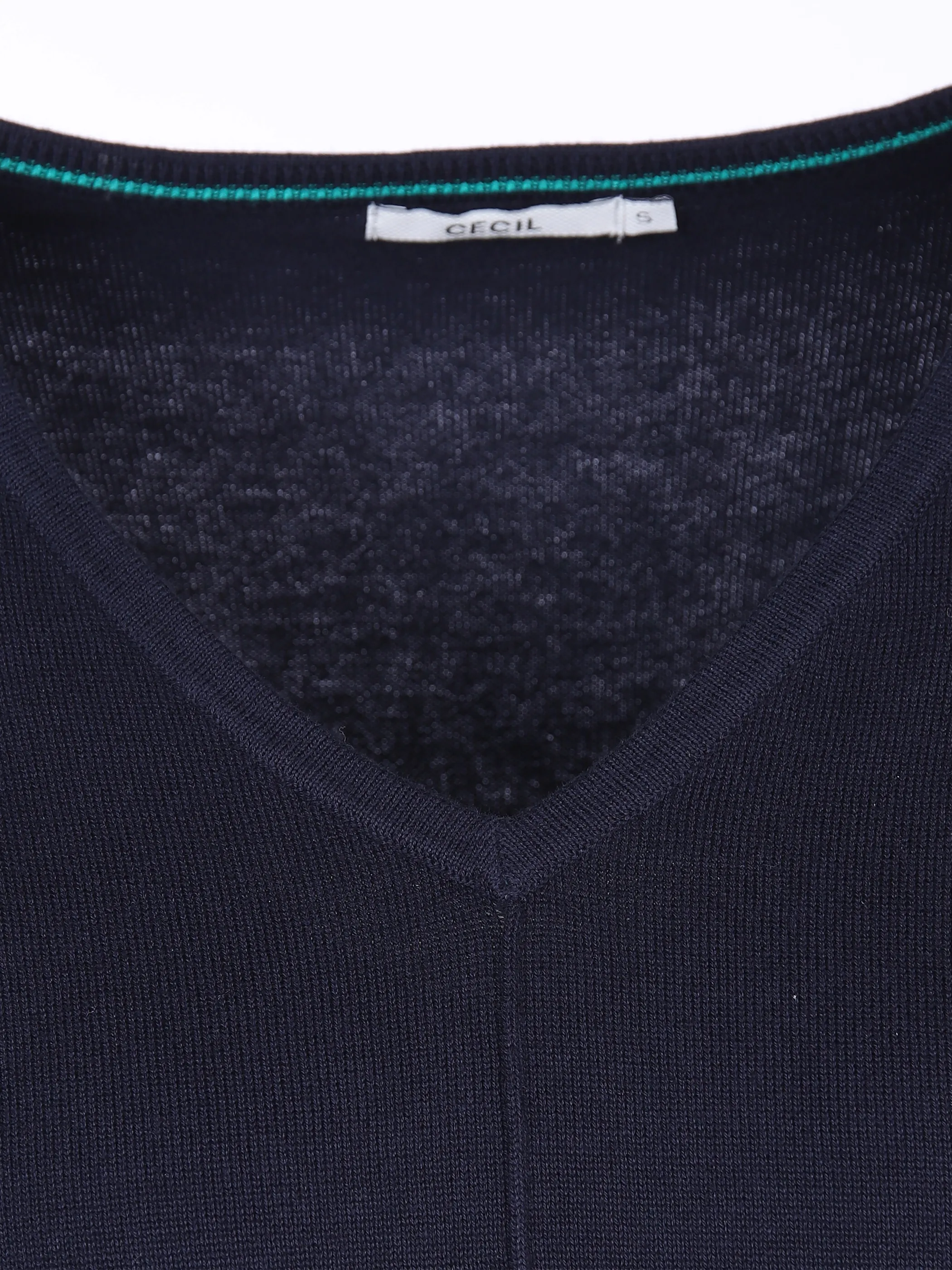 Cecil B302224 TOS V-Neck Pullover Blau 876860 10128 3 Cecil B302224 TOS V-Neck Pullover Blau 876860 10128 3