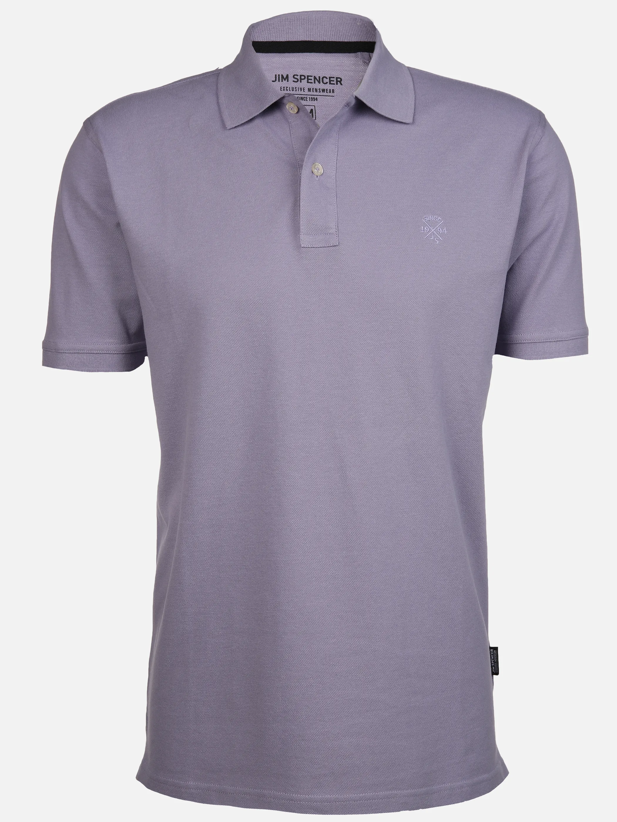 Jim Spencer He. Poloshirt 1/2 Arm uni basic Lila 890325 FLIEDER 1 Jim Spencer He. Poloshirt 1/2 Arm uni basic Lila 890325 FLIEDER 1