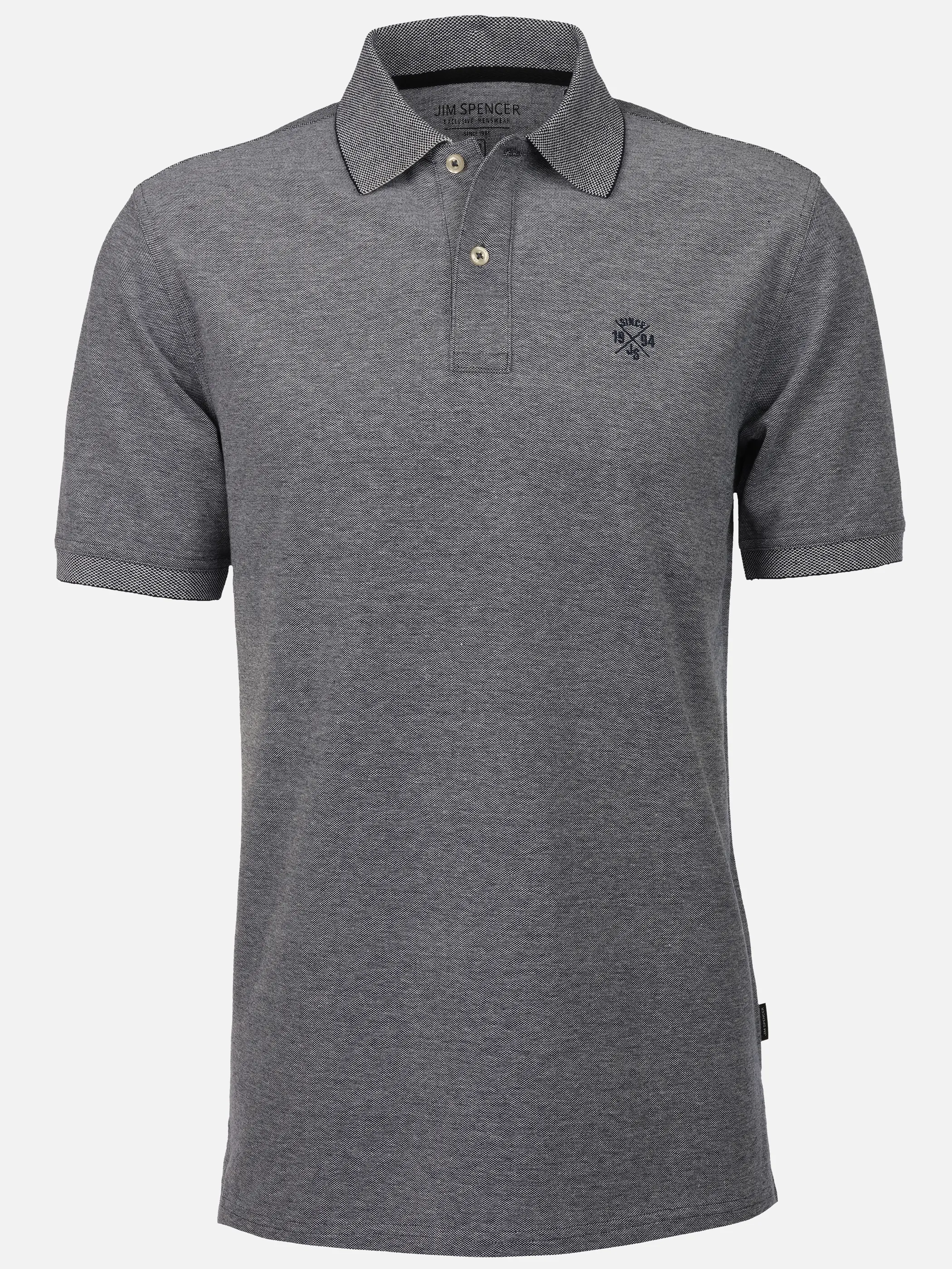 Jim Spencer He. Poloshirt  1/2 Arm seasonal Marine 922514 NAVYTWISTE 1