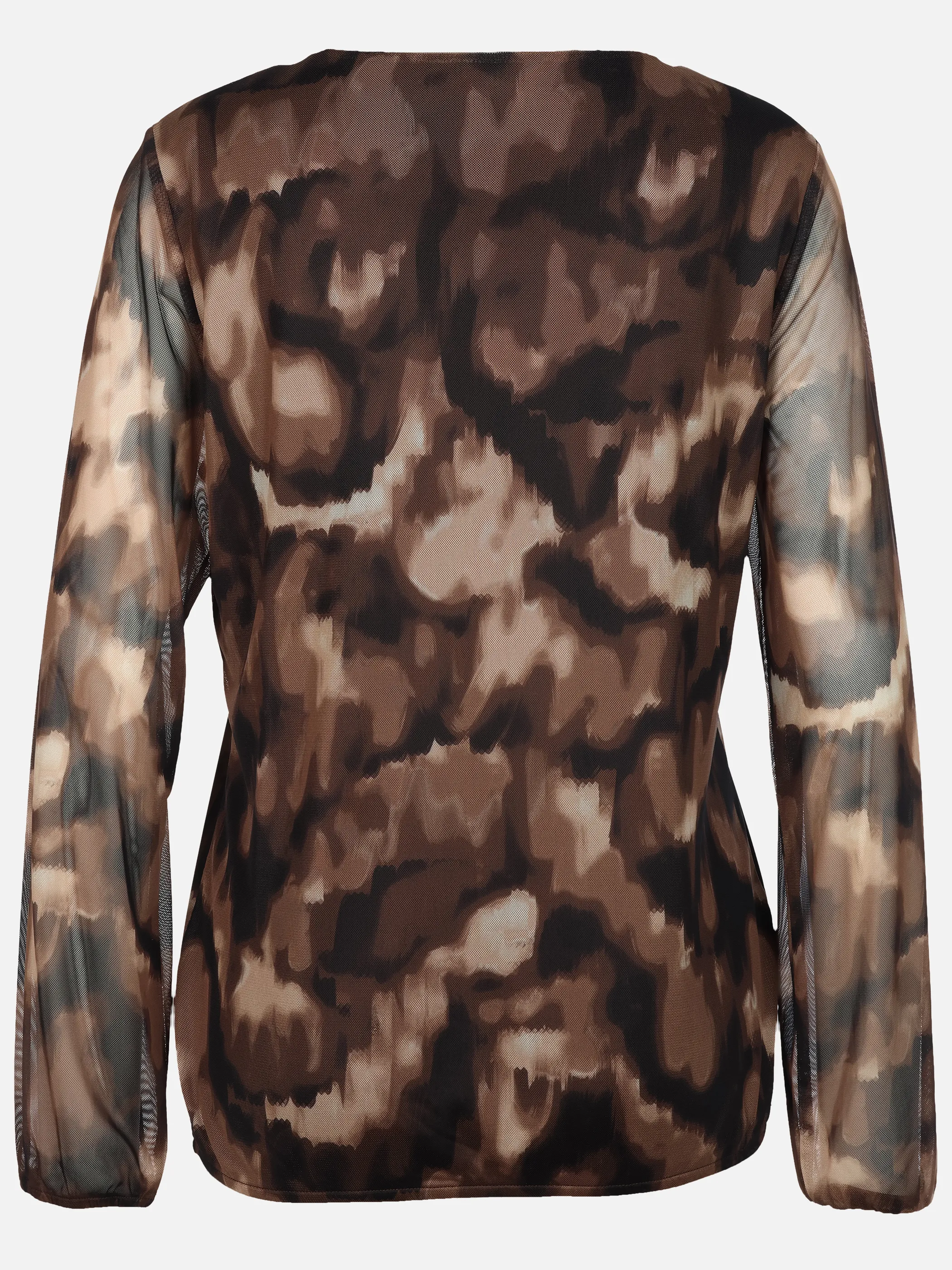 Lisa Tossa Da. Mesh-shirt m. Druck Braun 932207 BATIK 2