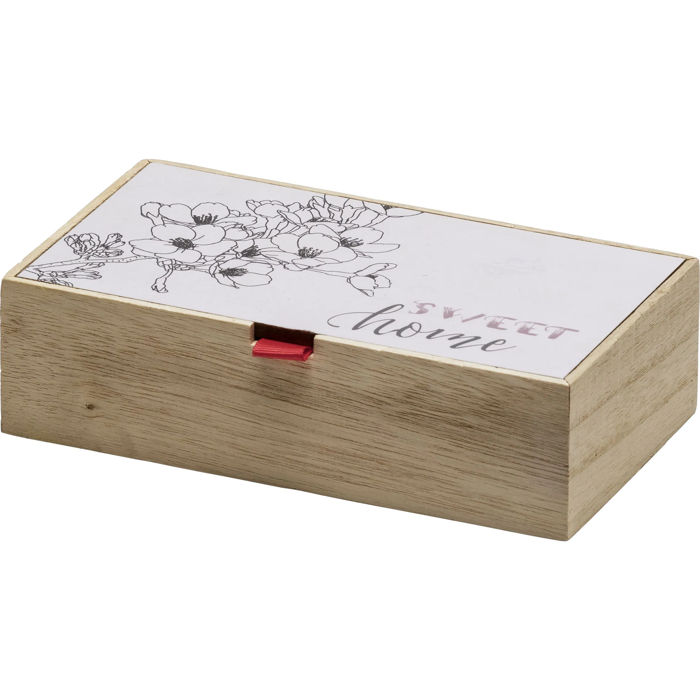 Deko Artikel Holz Box Sweet Home 18x10x5 Braun 807550 HELLBRAUN 1