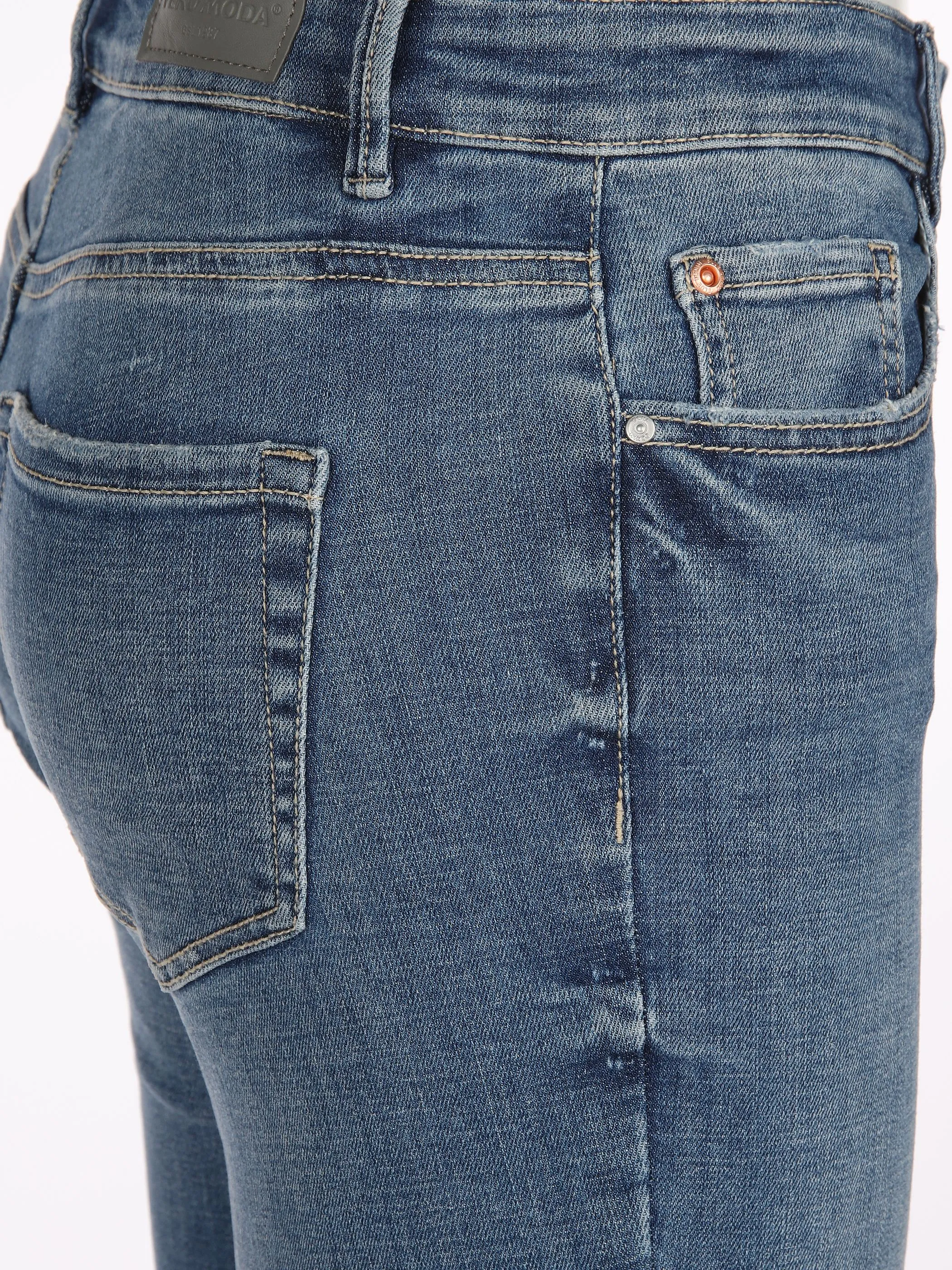 Vero Moda 10302478 VMFLASH MR FLARED JEA Blau 888429 178001 3