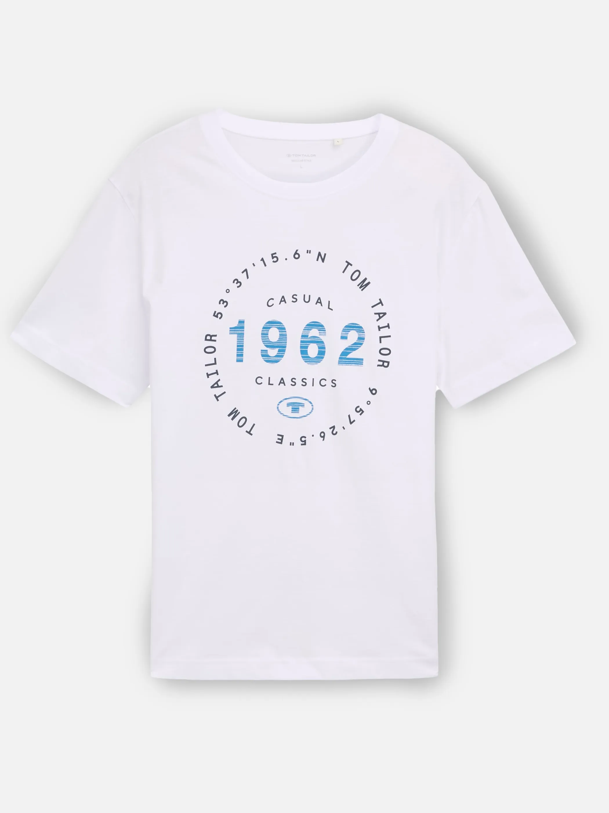 Tom Tailor 1046793 t-shirt with print Weiß 910586 20000 1