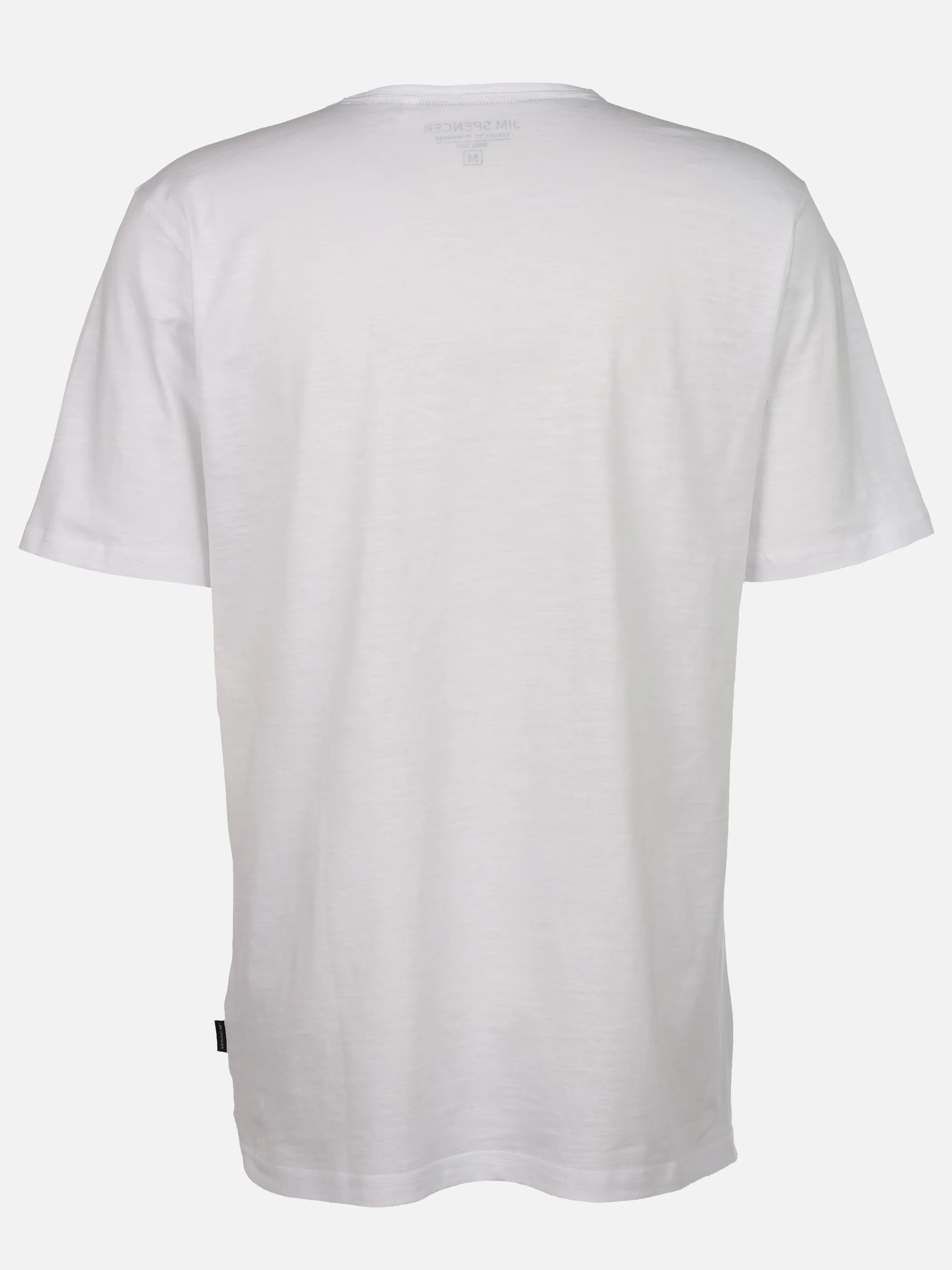 Jim Spencer He. Henleyshirt 1/2 Arm basic slub Weiß 925180 WHITE 2