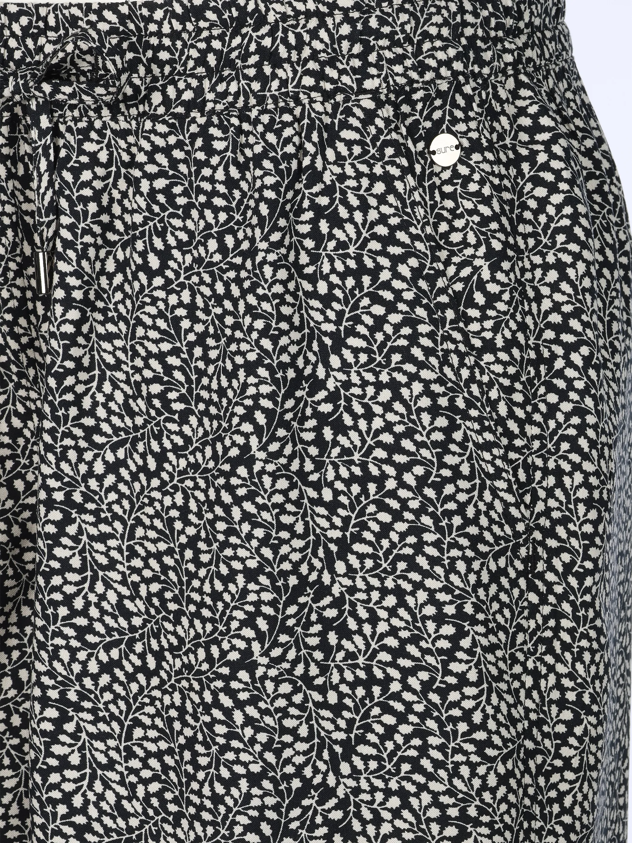 Sure Da-Shorts m. Print Schwarz 924236 BLACK LEAF 4