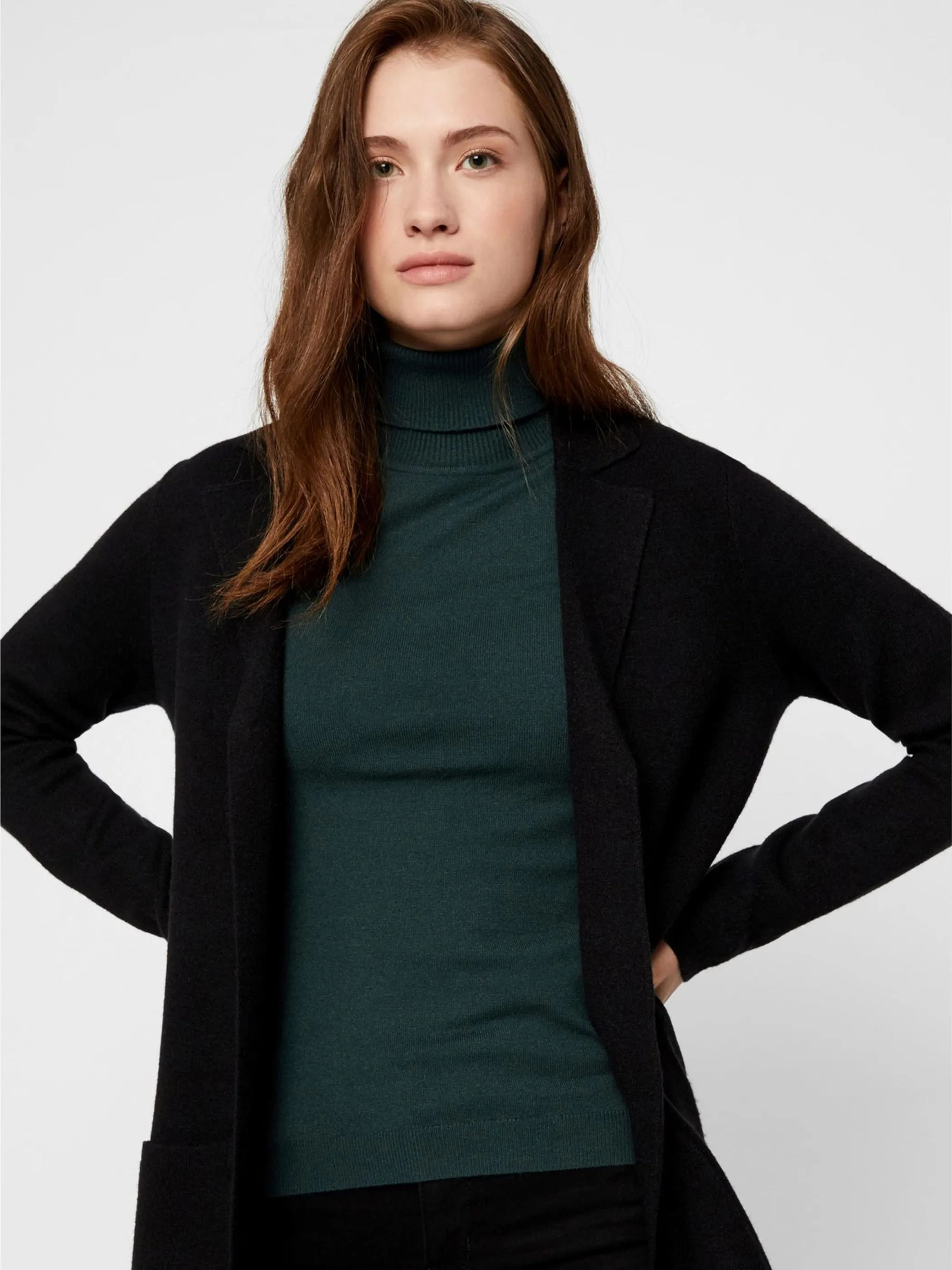 Vero Moda 10215659 VMTASTY FULLNEEDLE LS Schwarz 819097 177868 3