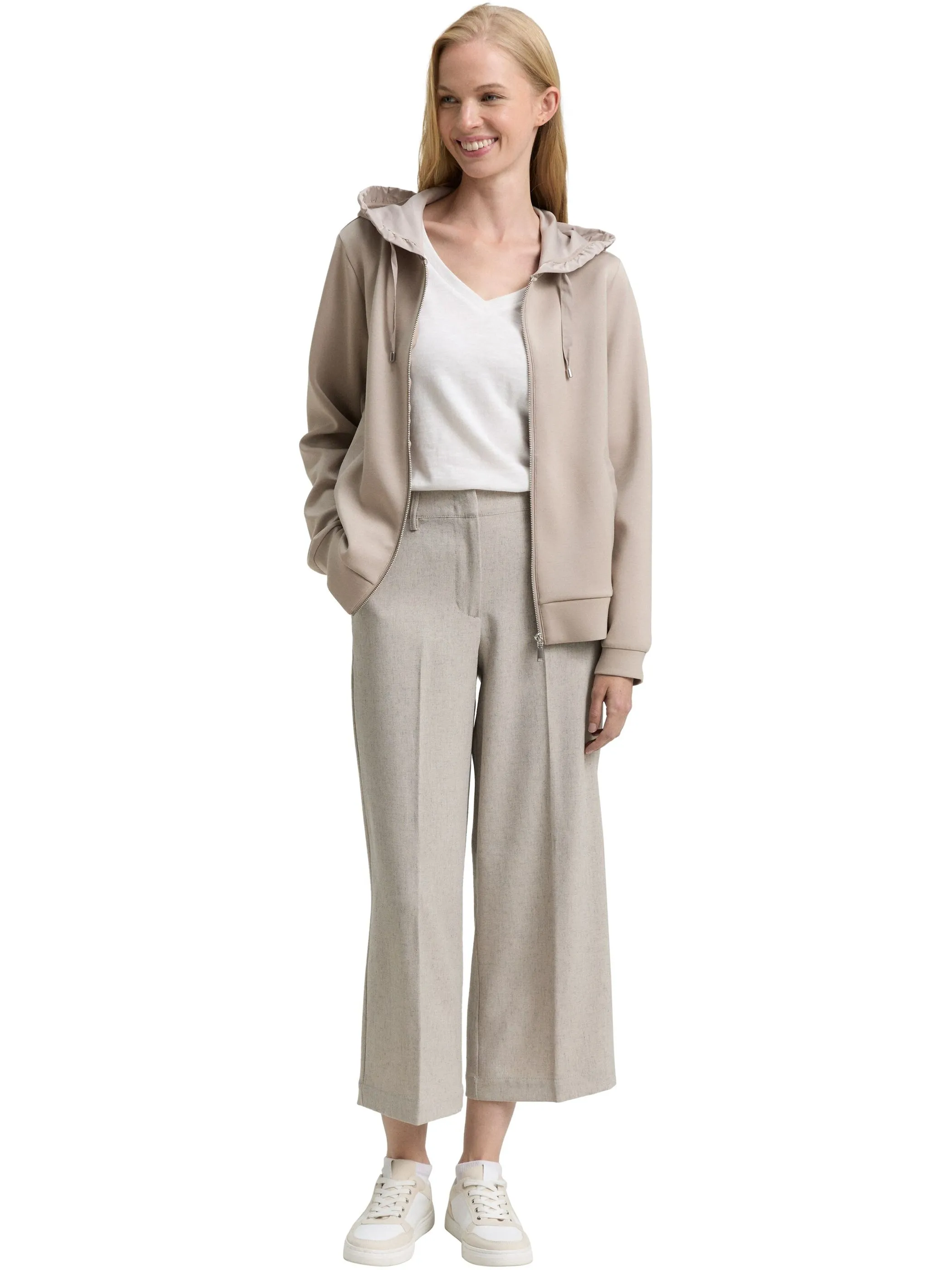 Tom Tailor 1048293 NOS Sweatjacket with hood Beige 914541 32208 4