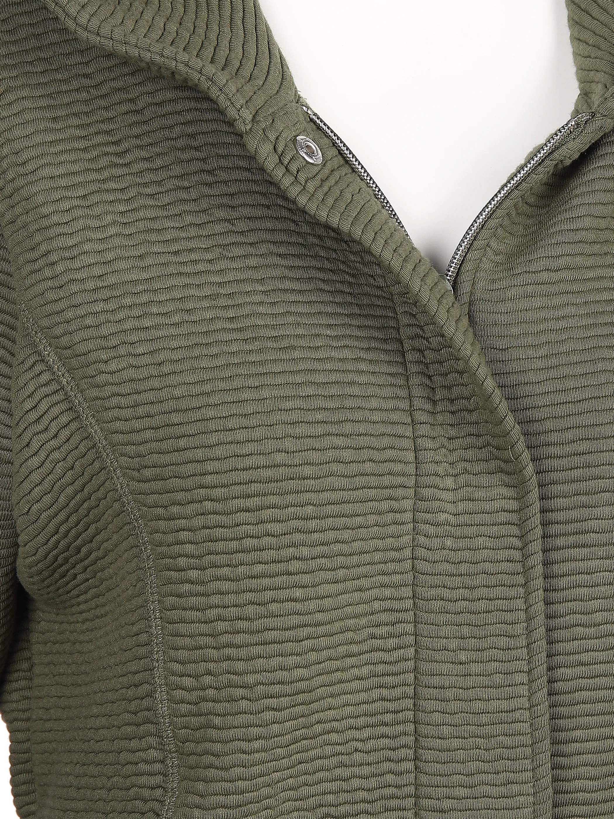 Sure Da-Cardigan m. Kapuze Grün 830136 OLIV 3