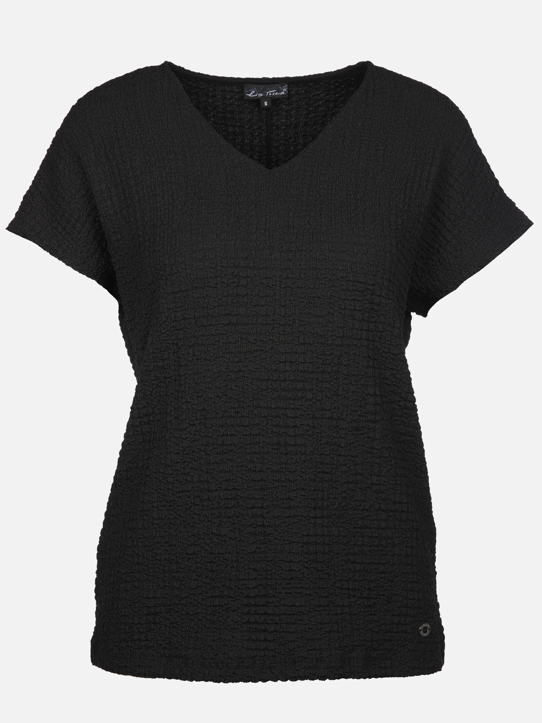 Lisa Tossa Da-Struktur-Shirt Schwarz 908737 SW 1 Lisa Tossa Da-Struktur-Shirt Schwarz 908737 SW 1