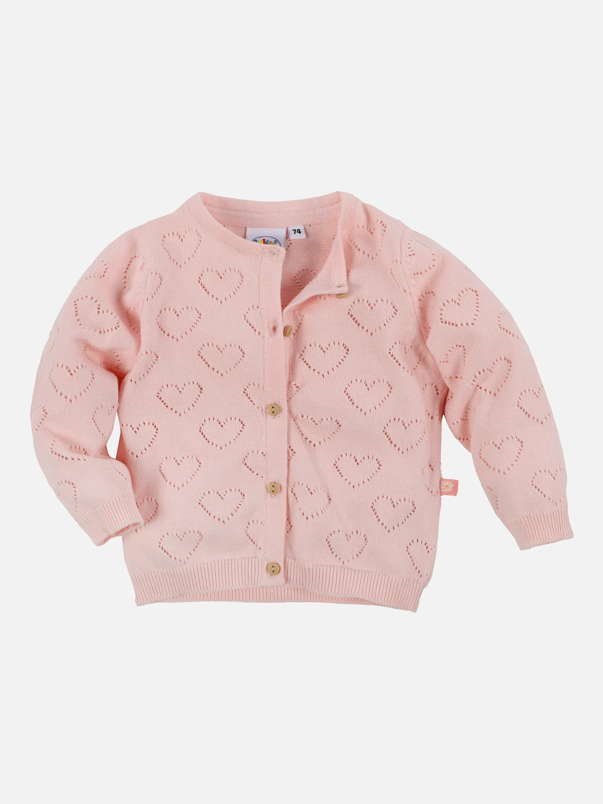 Bubble Gum BM Strick Cardigan mit Lochmuster Rosa 875613 ROSE 1 Bubble Gum BM Strick Cardigan mit Lochmuster Rosa 875613 ROSE 1