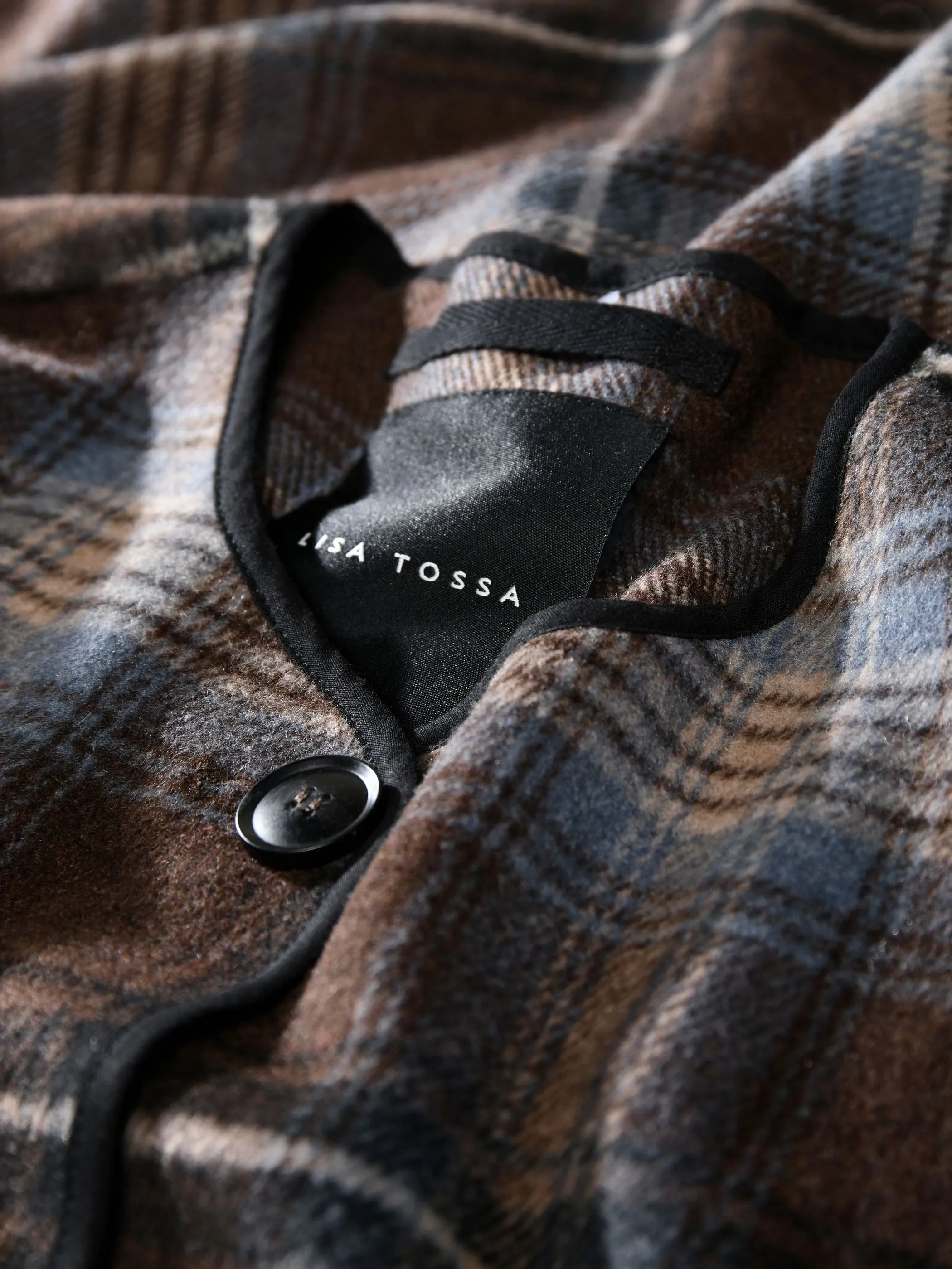 Lisa Tossa Da-Woolen Check Jacket Braun 933635 751 4
