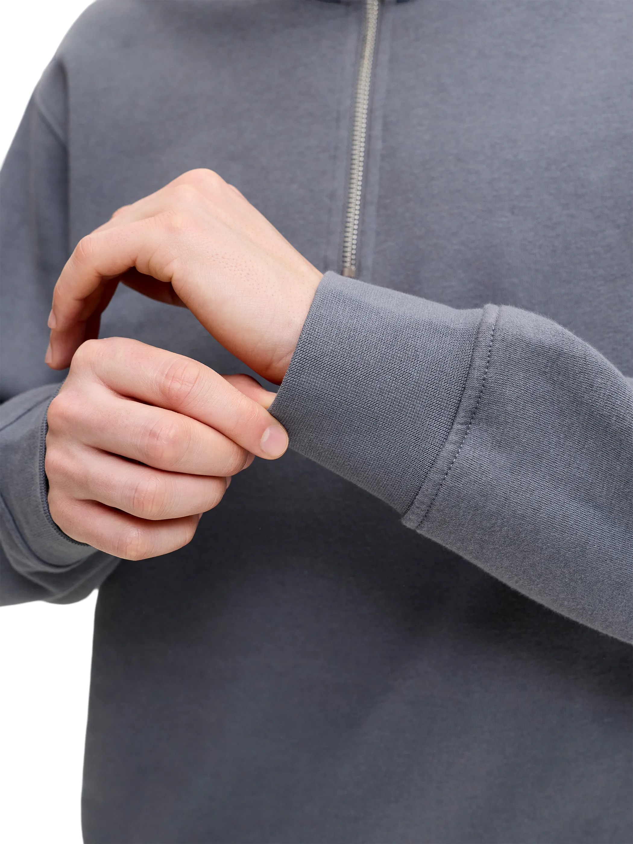 Jack Jones 12278793 JJESOHO SWEAT QUARTER Grau 928232 176720