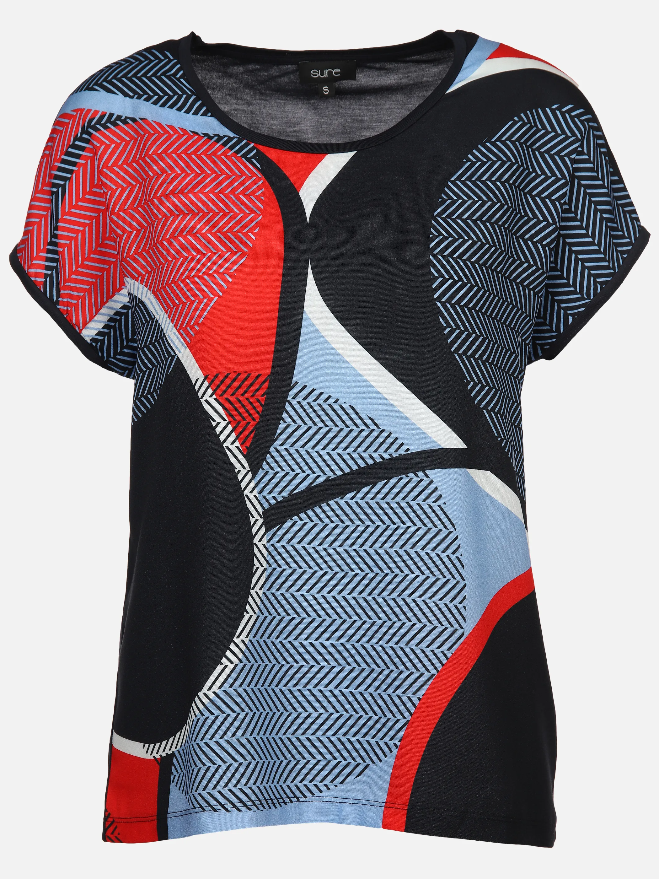 Sure Da-Materialmix-Shirt Rot 893421 MR/TOMATO 1