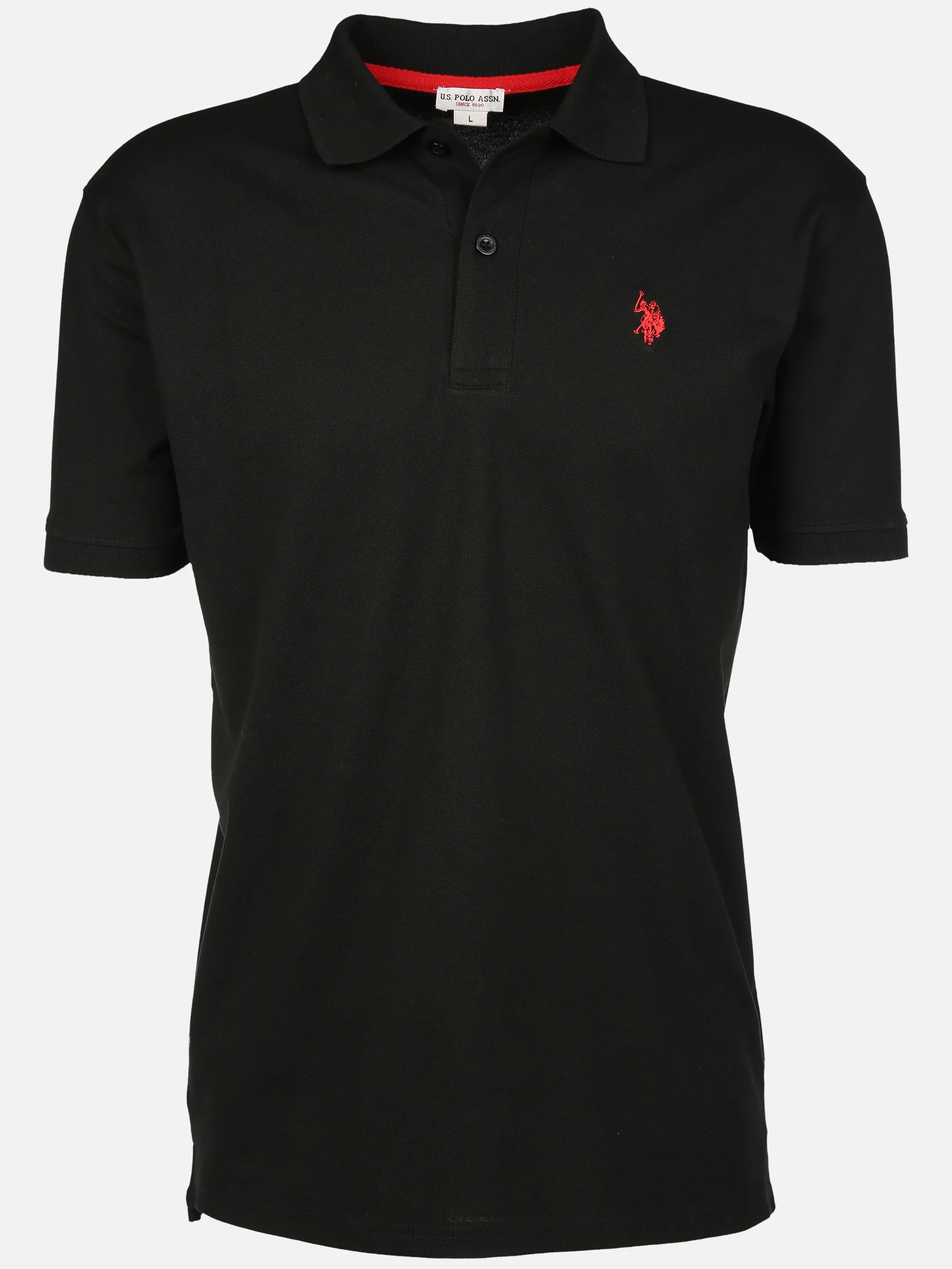 U.S. Polo Assn. He. Poloshirt 1/2 Arm basic Schwarz 918360 191 BLACK 1