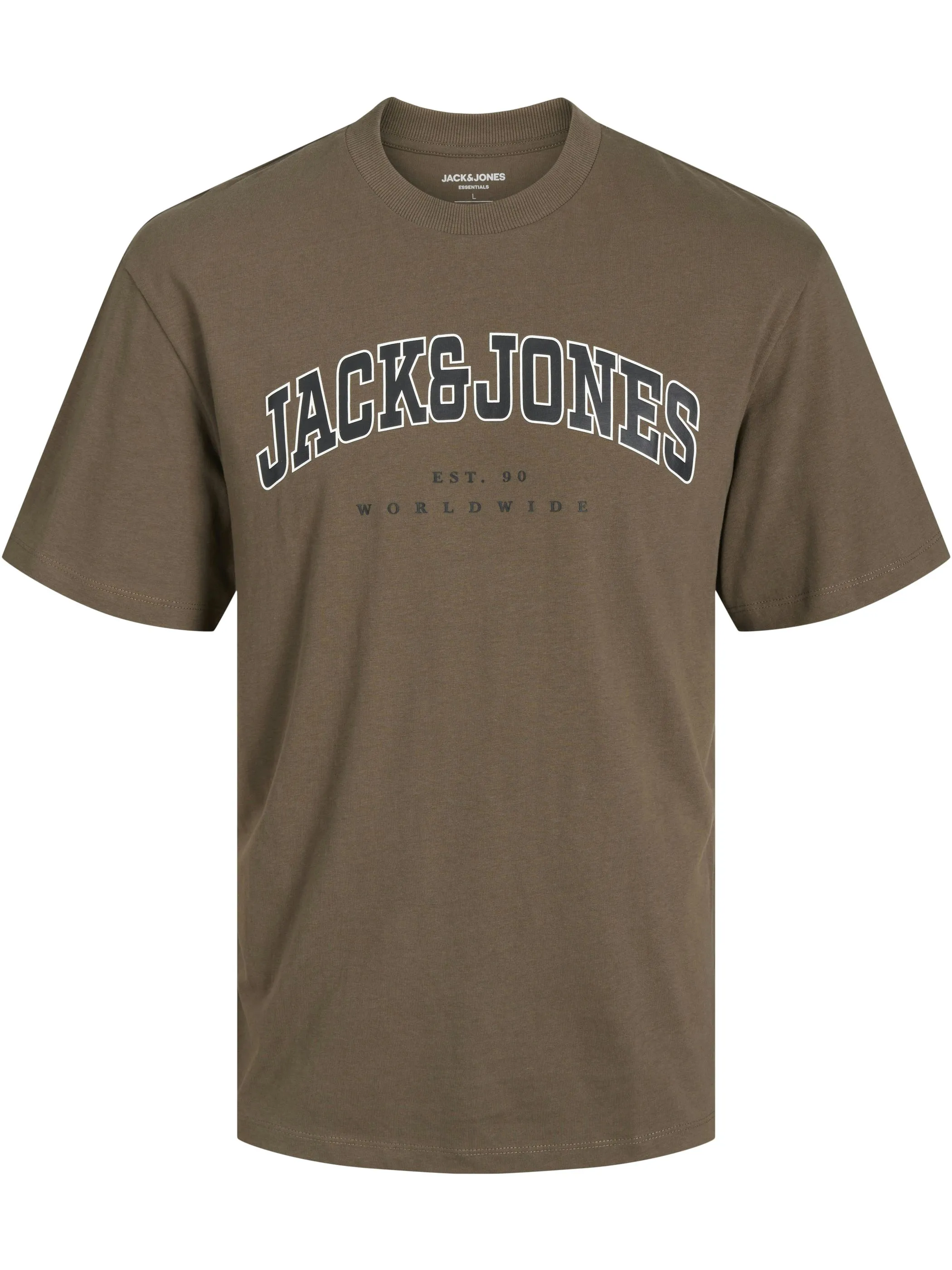 Jack Jones 12257579 JJECALEB VARSITY TEE Braun 895766 176148 1 Jack Jones 12257579 JJECALEB VARSITY TEE Braun 895766 176148 1