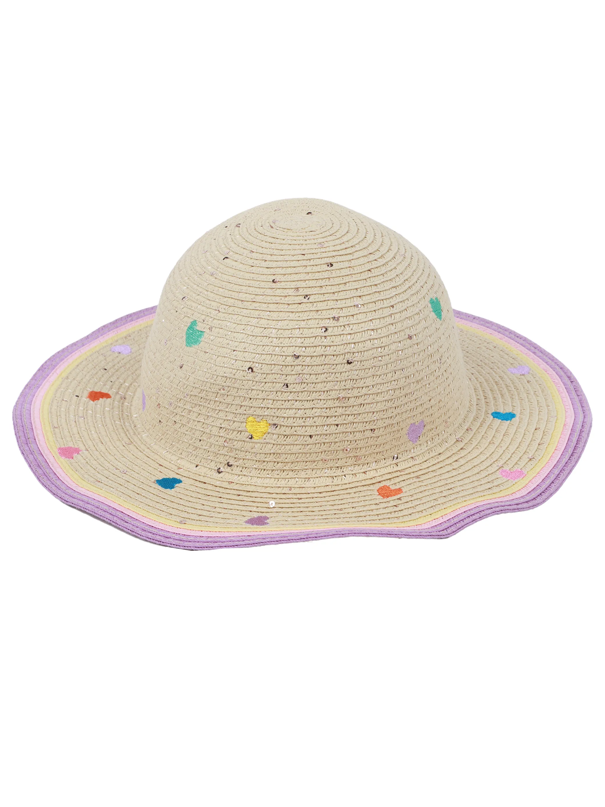 One Way KM-Strohhut m. Herzchen Beige 923322 BEIGE 2