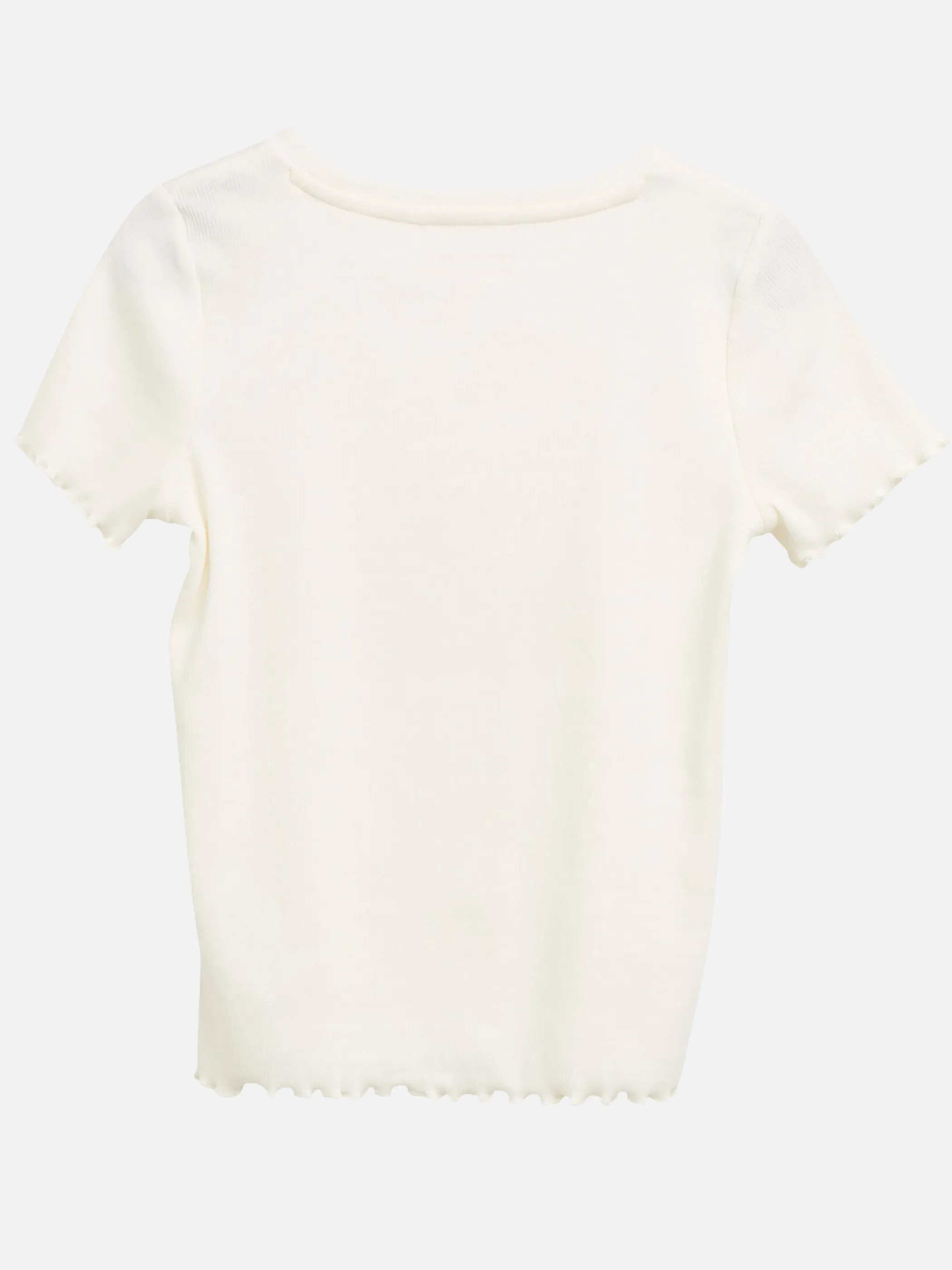 Tom Tailor 1045999 printed rib t-shirt Weiß 906954 39382 2