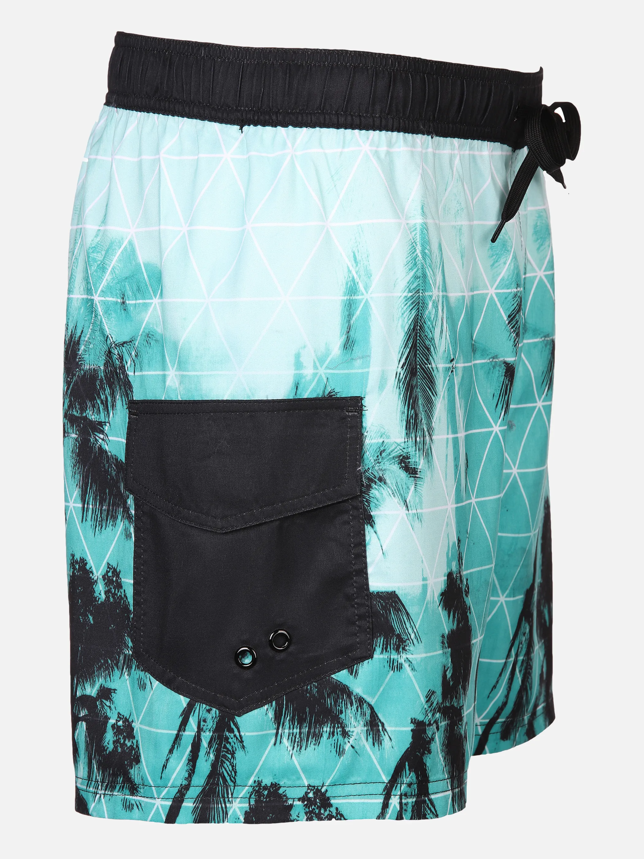 Grinario Sports He-Badeshorts mit Druck Türkis 876932 TURQUOISE 3