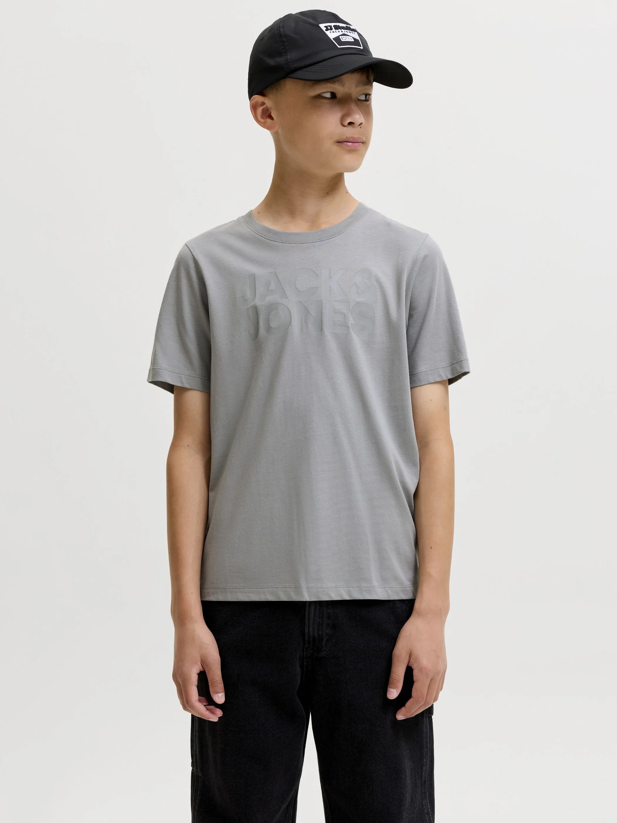 Jack&Jones Junior 12152730 JJECORP LOGO TEE SS C Grau 848088 278262014 1
