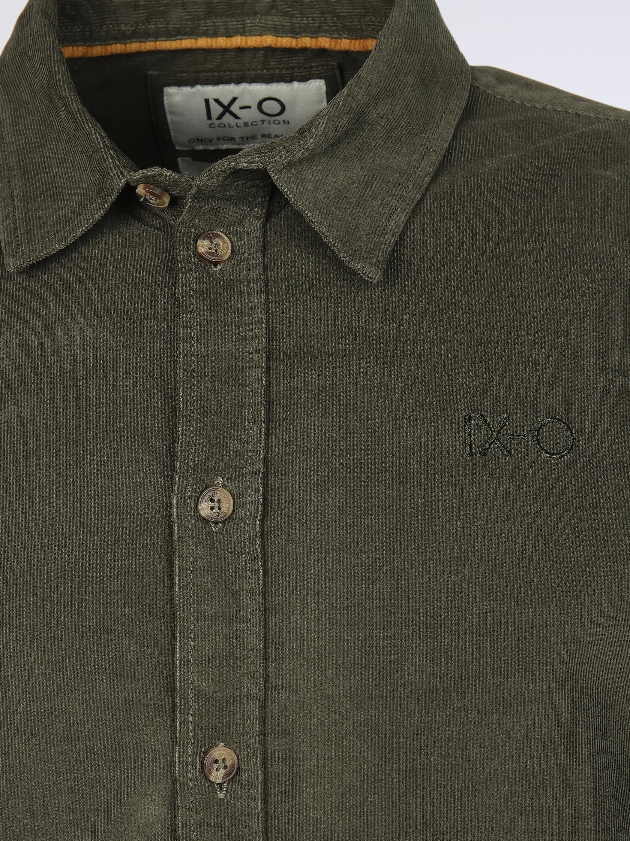 IX-O H70046M11190AAWG YF Cordhemd Grün 919544 12400 3