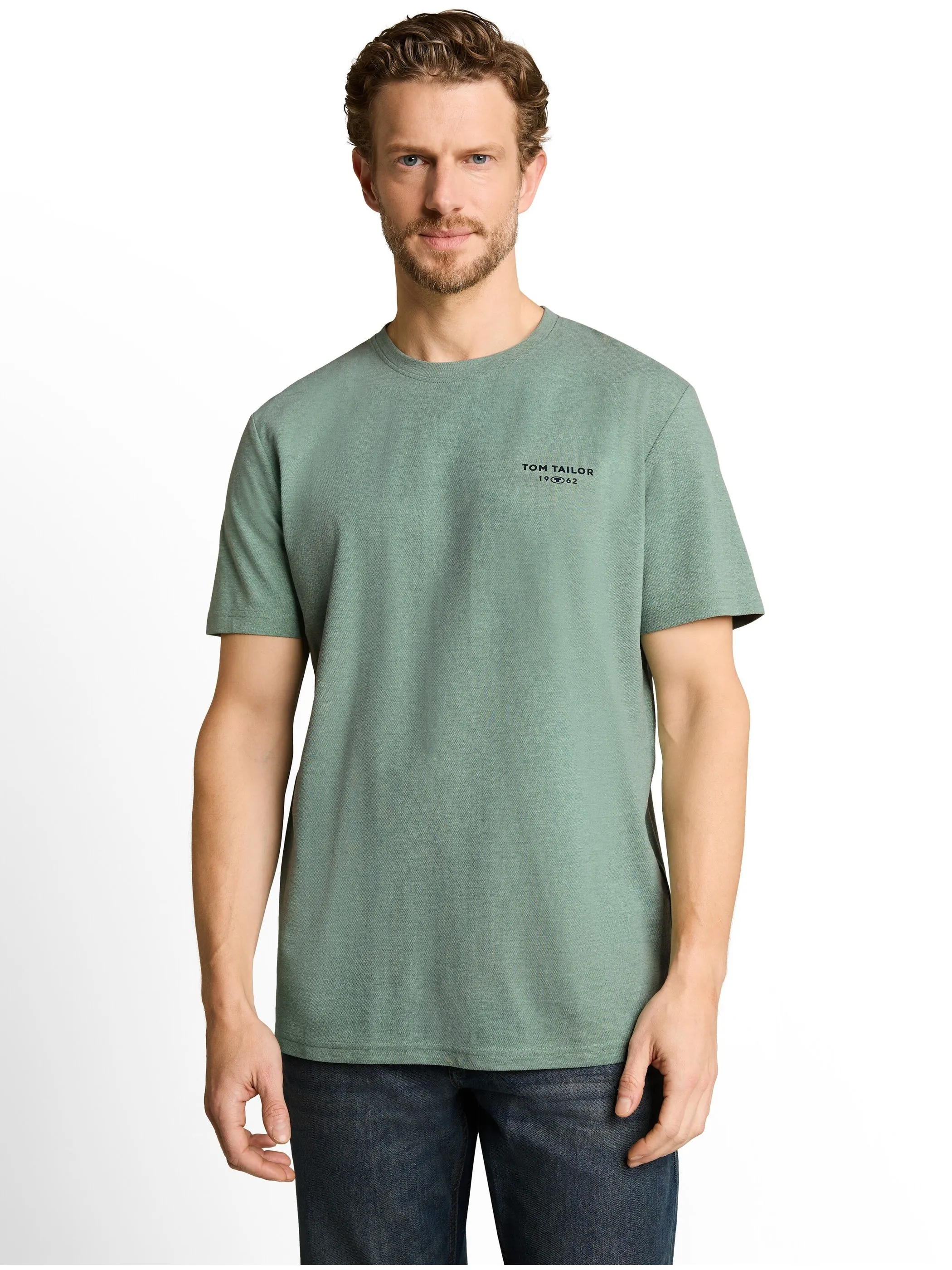 Tom Tailor 1052170 pique t-shirt Grün 926461 15593 1