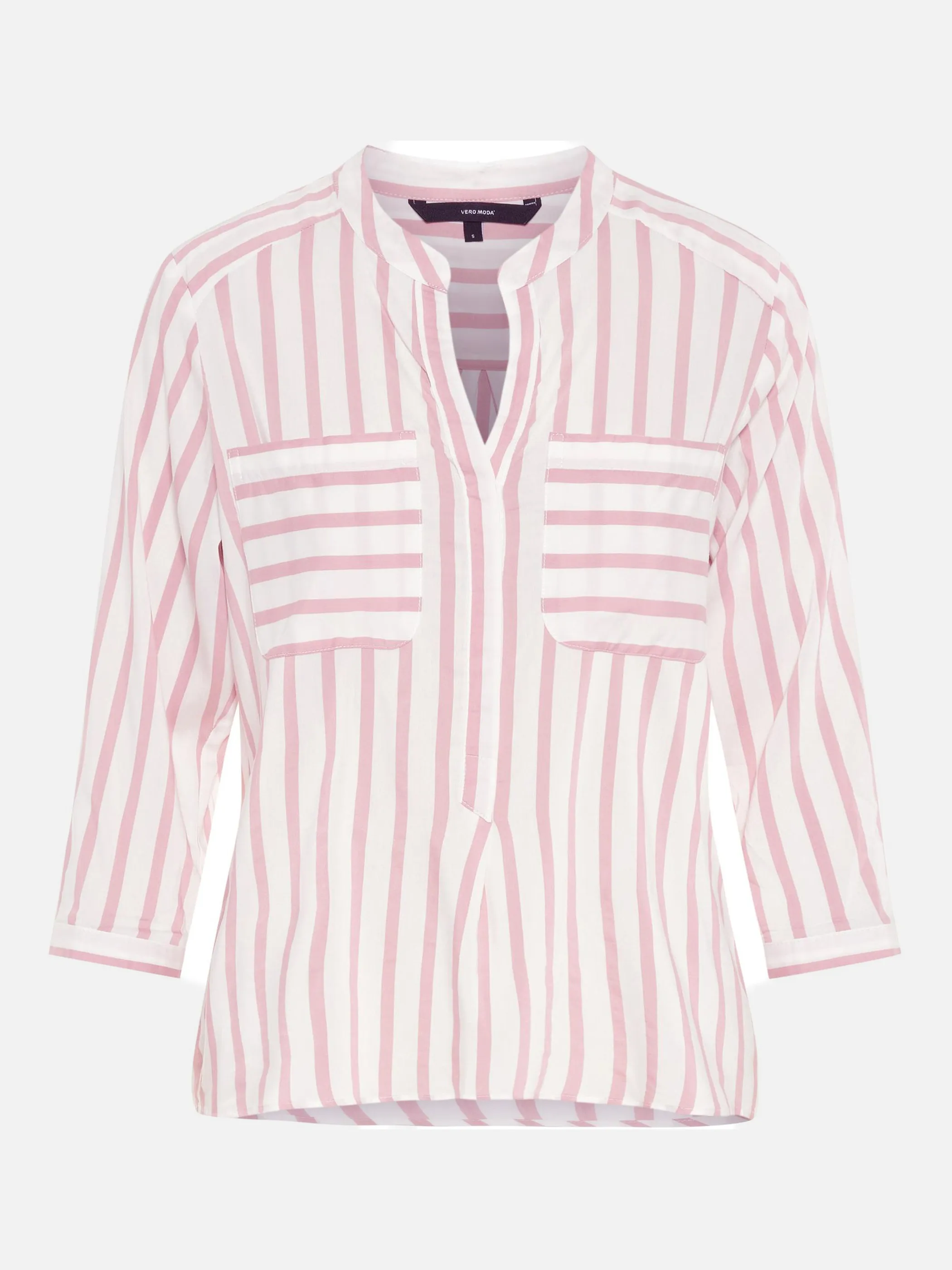Vero Moda 10168581 VMERIKA STRIPE 3/4 SH Weiß 760046 175598022 1