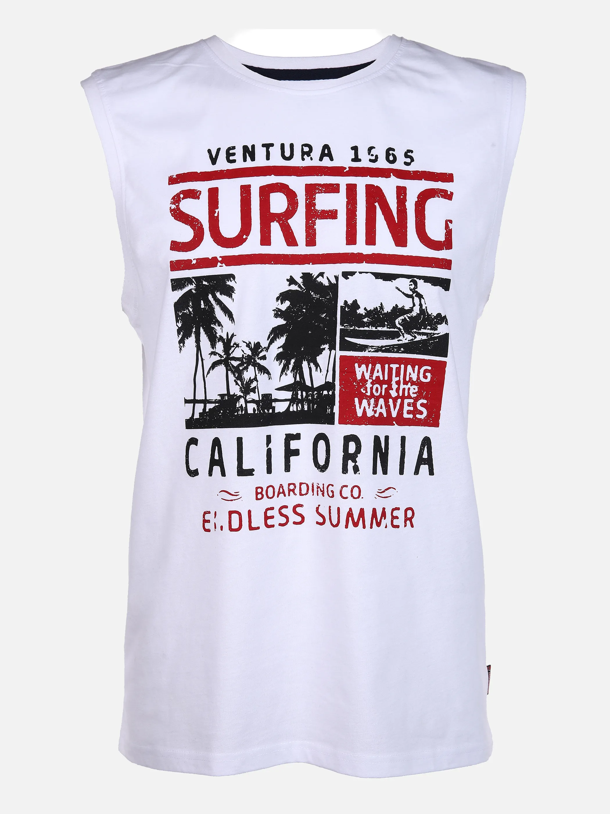 Southern Territory He. Muscelshirt Druck peach Weiß 852919 WITE 1 Southern Territory He. Muscelshirt Druck peach Weiß 852919 WITE 1