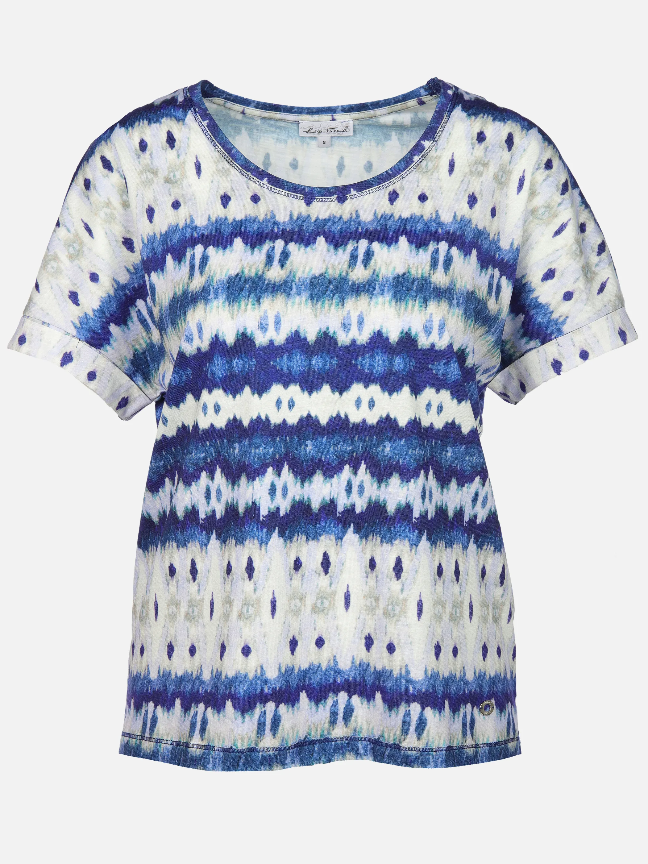 Lisa Tossa Da-Print-T-Shirt Blau 906601 BLAU 1 Lisa Tossa Da-Print-T-Shirt Blau 906601 BLAU 1