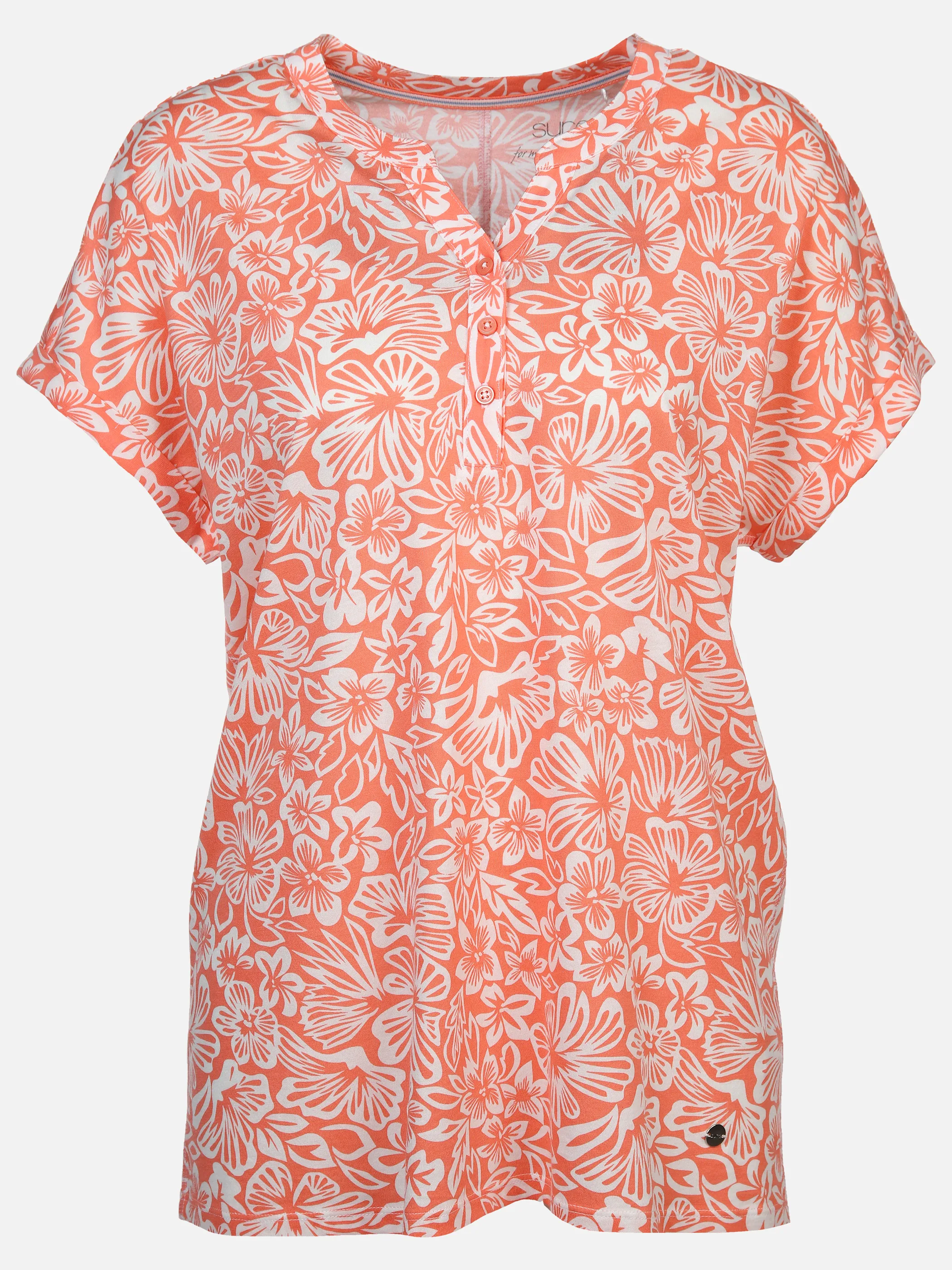 Sure Da-Jersey-Shirt m. Druck Orange 890106 PAPAYA 1 Sure Da-Jersey-Shirt m. Druck Orange 890106 PAPAYA 1