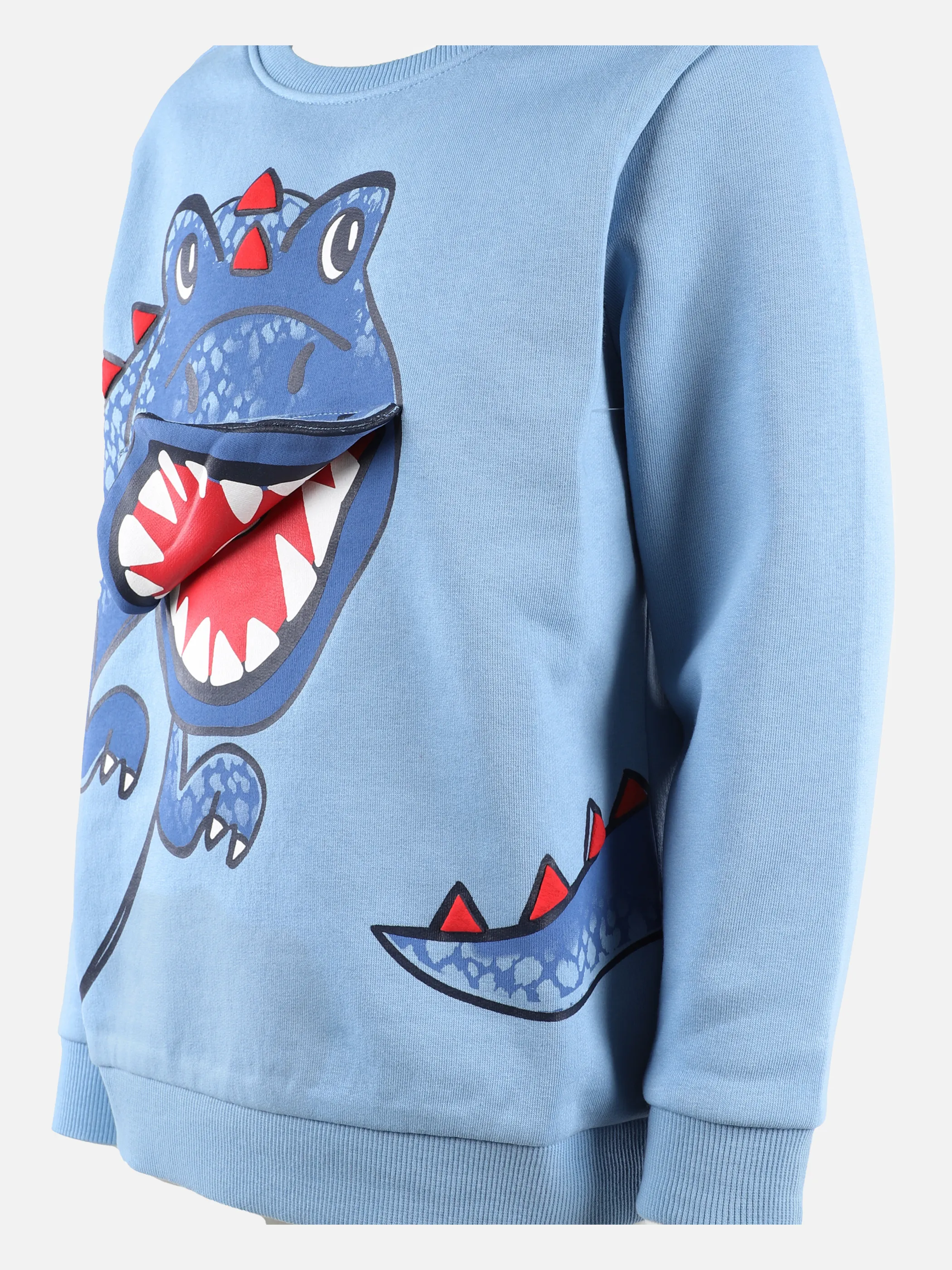 Stop + Go KJ Sweater in rot und blau mit Dino Applikation Blau 881559 BLAU 4