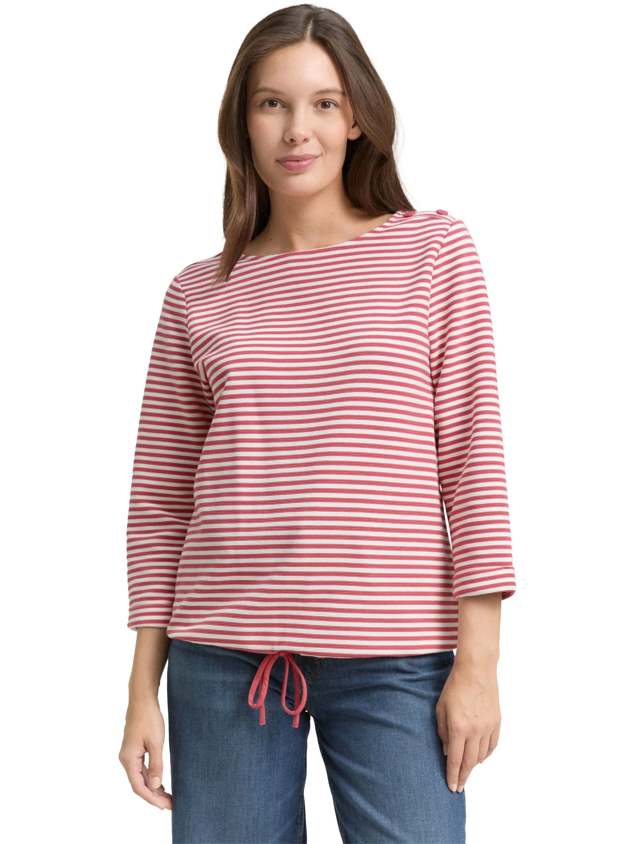 Tom Tailor 1045536 NOS T-shirt structured Pink 905959 39435 1