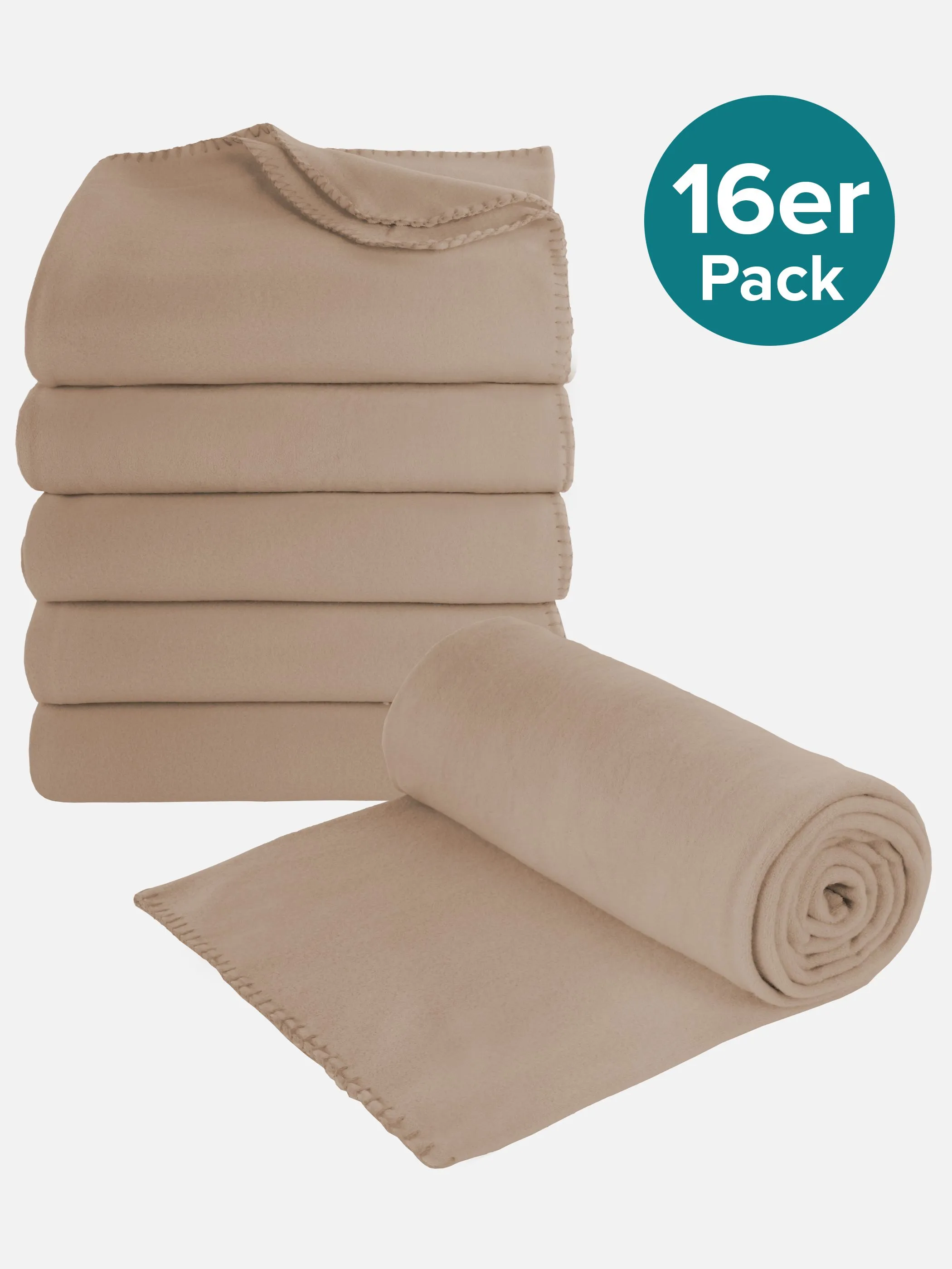 AWG Mode - 16er Pack Fleecedecke 130x170cm | noSize