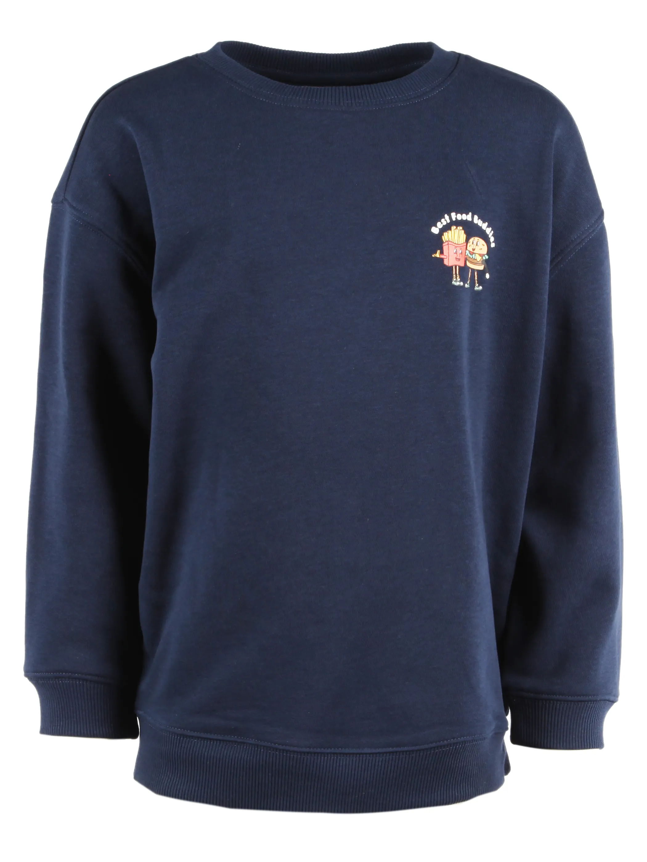 One Way MB Sweatshirt Print an der Brust+BP in Dress Blues Blau 921621 BLAU 1